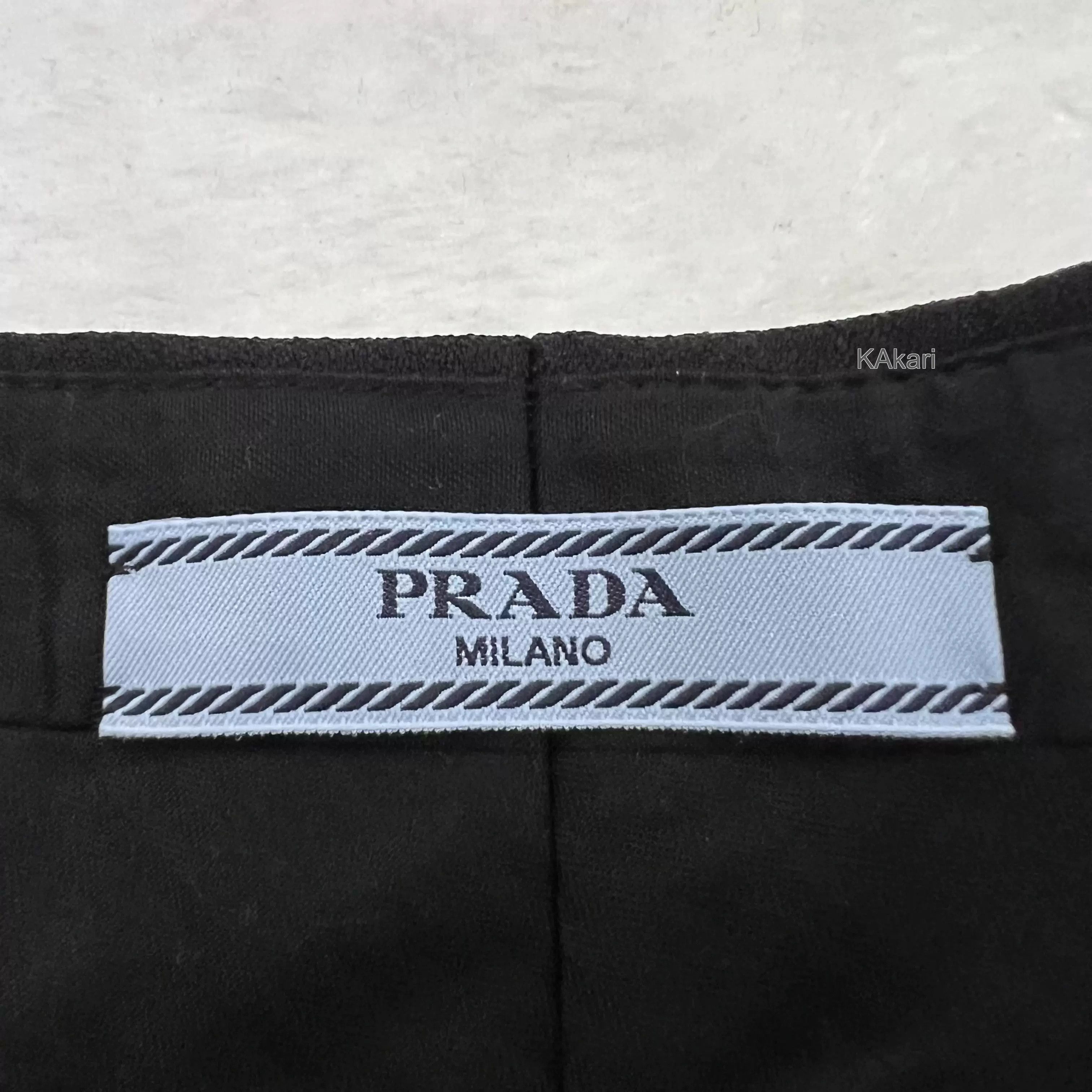 Prada Prada Black Side Stripe Trousers Size US 28 / EU 44 - 3 Thumbnail