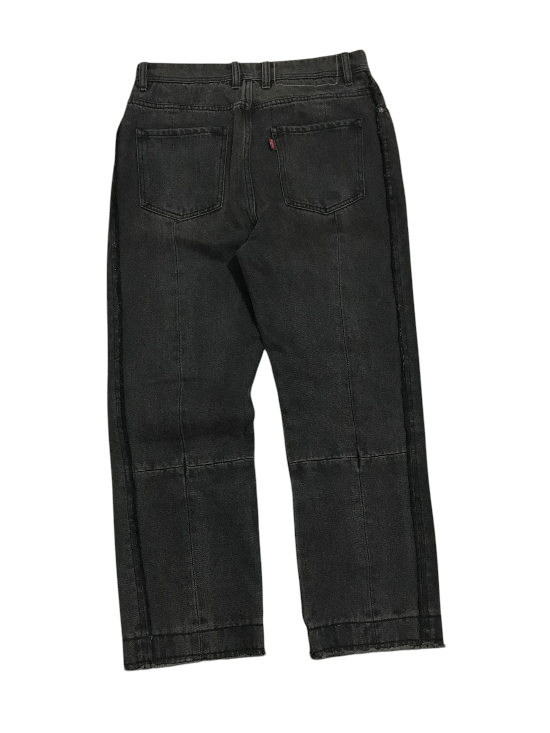 Andersson Bell '19 Andersson Bell Grey Unfinished Denim Size US 30 / EU 46 - 2 Thumbnail