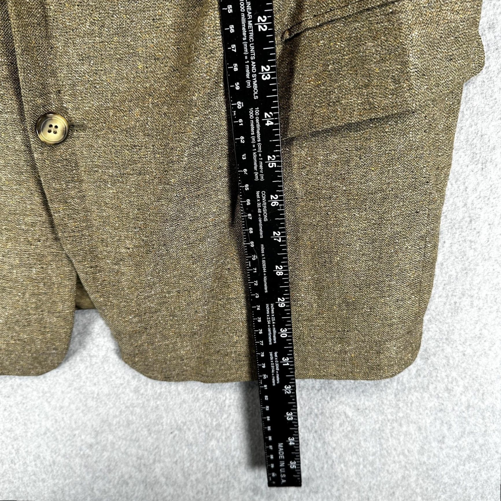 Jos. A. Bank Jos. A. Bank Blazer Sport Coat Mens 44R Brown Silk Wool Three-Button Jacket Size 44R - 7 Thumbnail