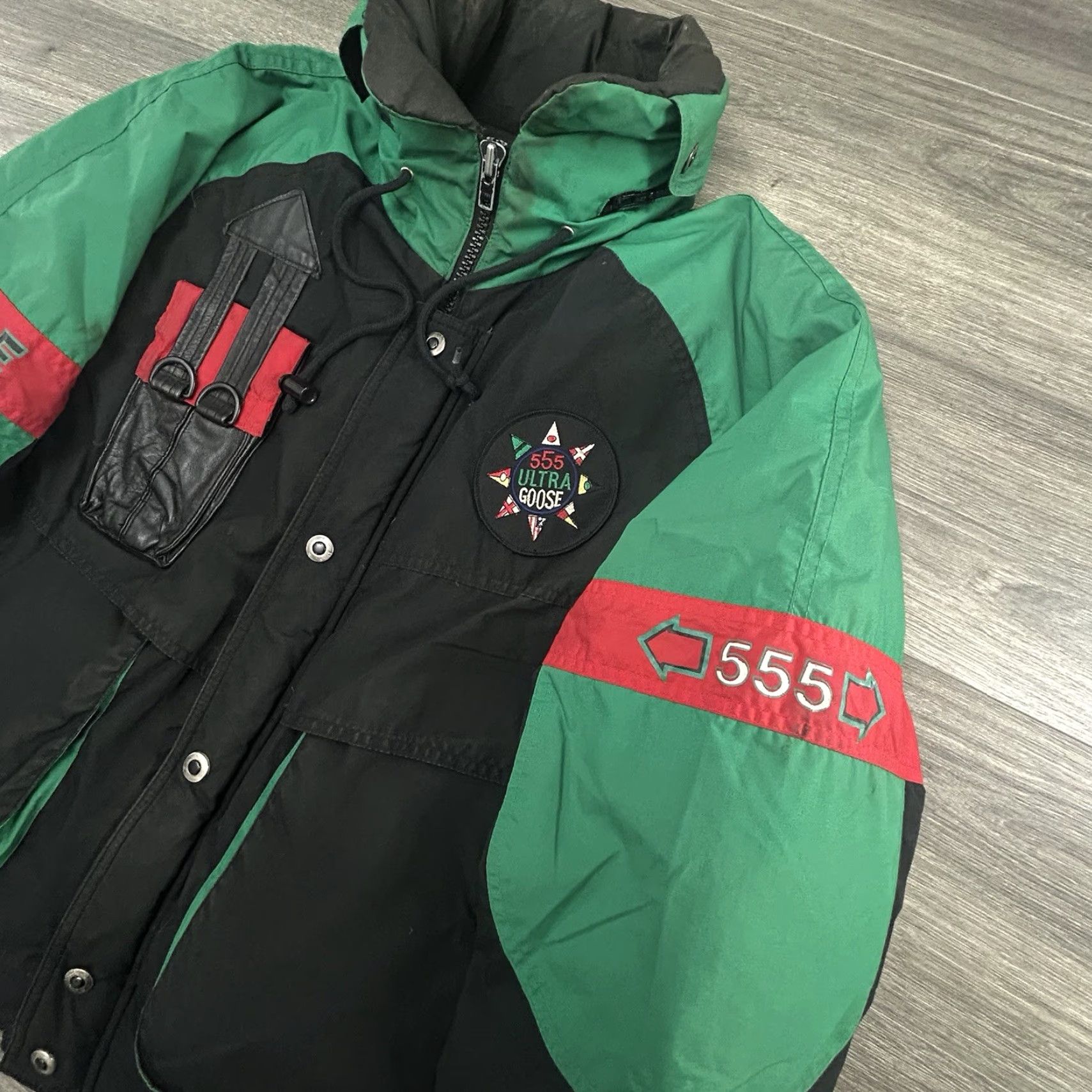 Vintage VINTAGE 555 Ultra Goose Down Jacket Men's Medium Black Quilted Zip Full Zip Insulated Water Resistant 90s 80s Ski Snowboard Gorp Tech USA Size US M / EU 48-50 / 2 - 3 Thumbnail