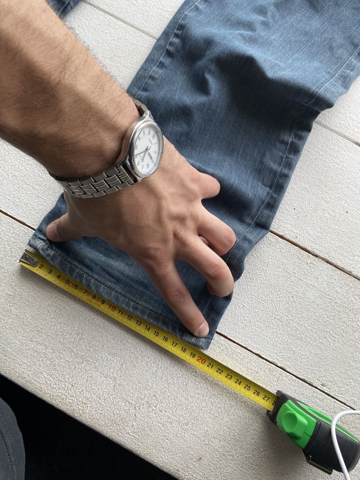 G-Star × Vintage G Star Vntg Punk Gothic Blue Straight Jeans Avant Garde Size US 34 / EU 50 - 12 Thumbnail