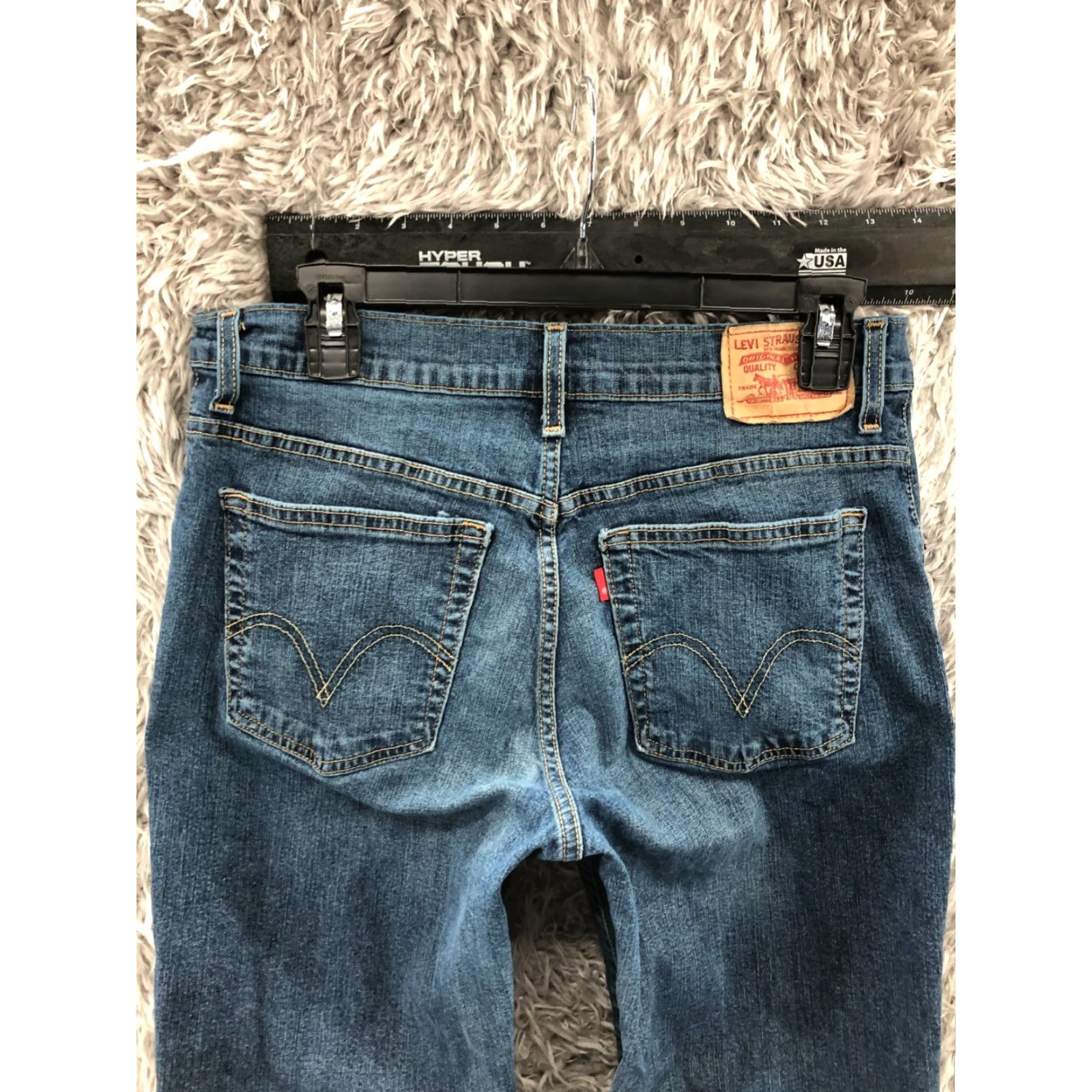 Levi's Levi's 550 Relaxed Jeans Size 10 Womens Blue Denim Straight 32 Inseam Vintage 90s Cowboy Hip Hop Style Women’s Pants Size 32" / US 10 / IT 46 - 6 Thumbnail