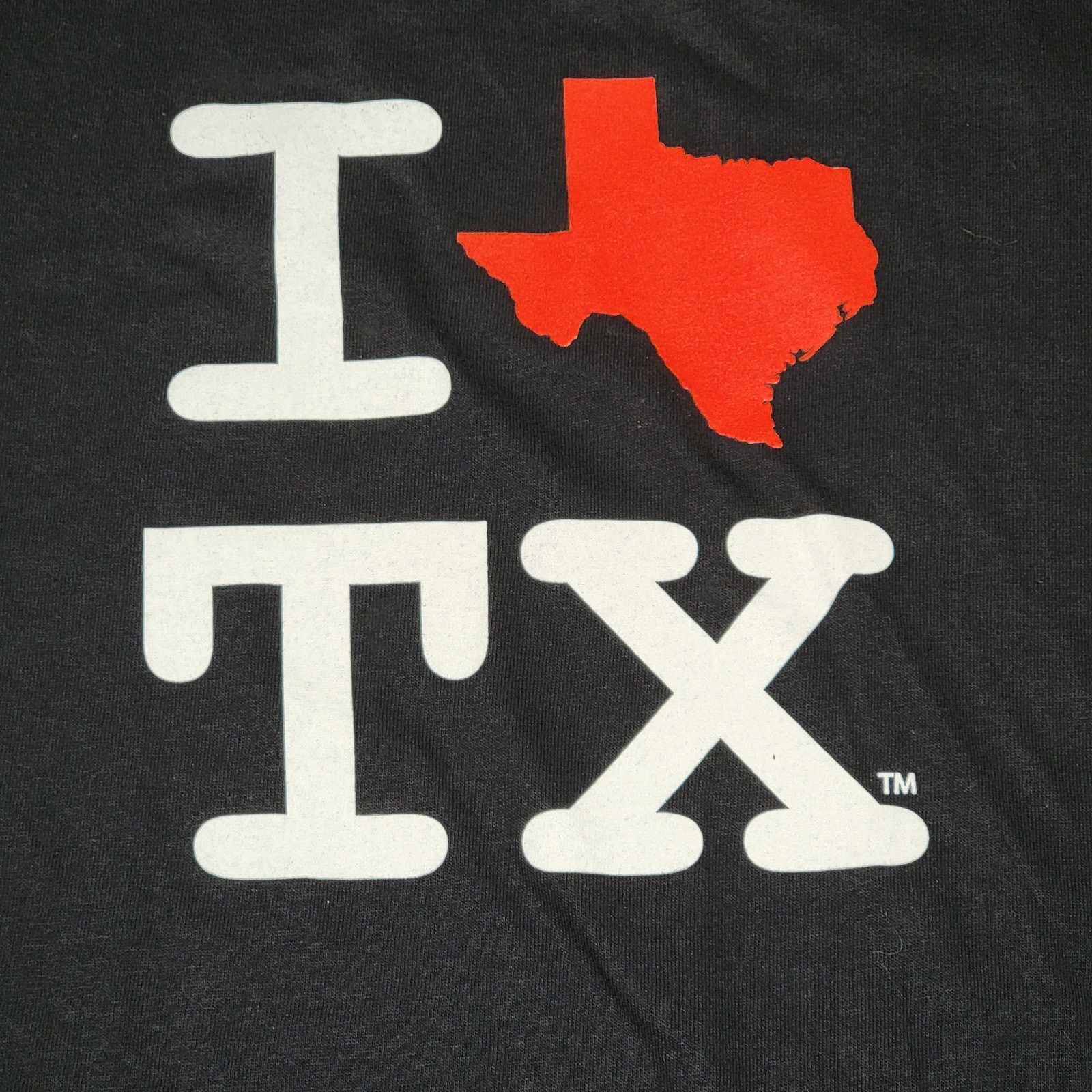 Anvil Anvil Black Unisex Tee "I (Texas) TX" - Size 2X Size US XXL / EU 58 / 5 - 2 Thumbnail