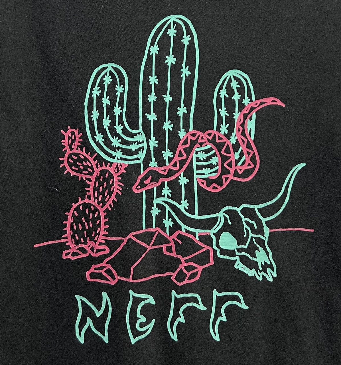 NEFF × Vintage VINTAGE NEFF DESERT SNAKE CACTUS CREWNECK GRAPHIC TEE SHIRT Size US M / EU 48-50 / 2 - 3 Thumbnail