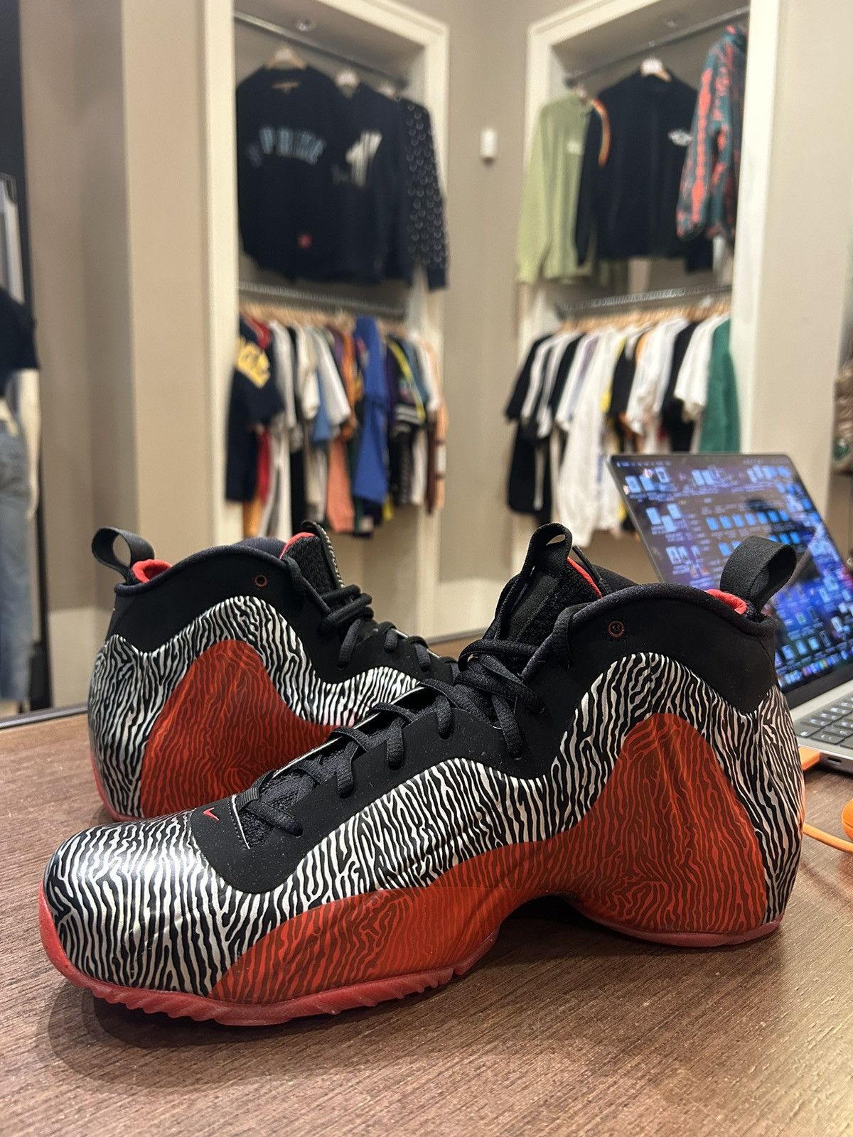 Nike Nike Air Flightposite Exposed Zebra Size US 11 / EU 44 - 3 Thumbnail
