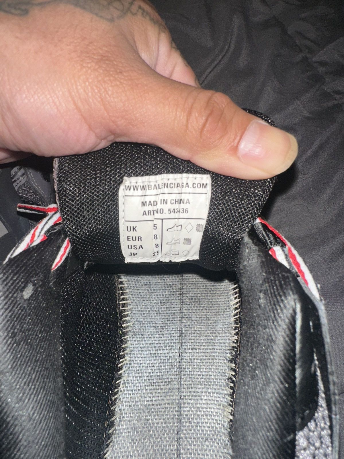 Balenciaga Balenciaga track black and red and grey Size US 8 / EU 41 - 6 Thumbnail