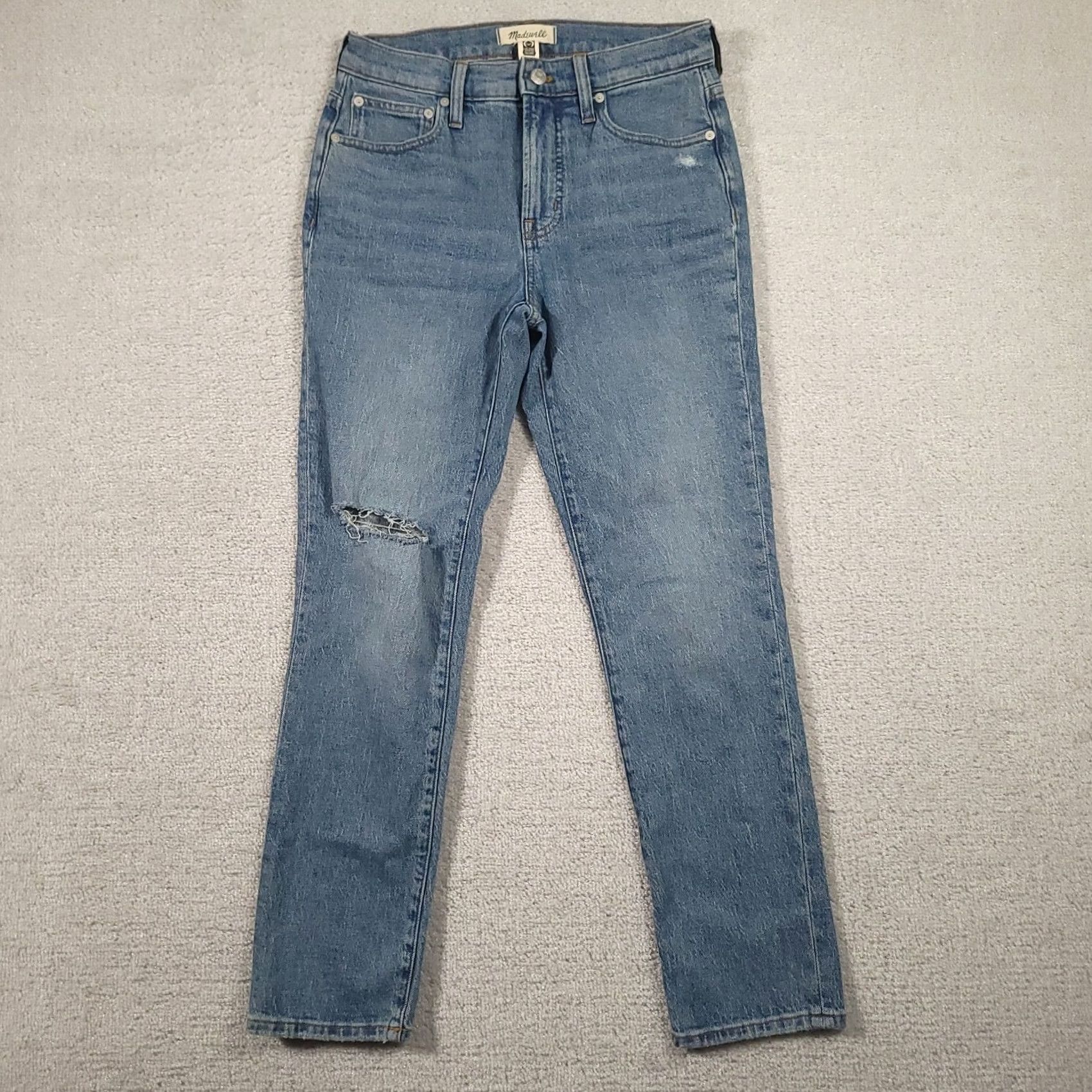 Madewell Madewell Jeans The Perfect Vintage 26 Blue Mid Rise Straight Medium Wash Womens Jeans Size 26" / US 2 / IT 38 - 2 Thumbnail
