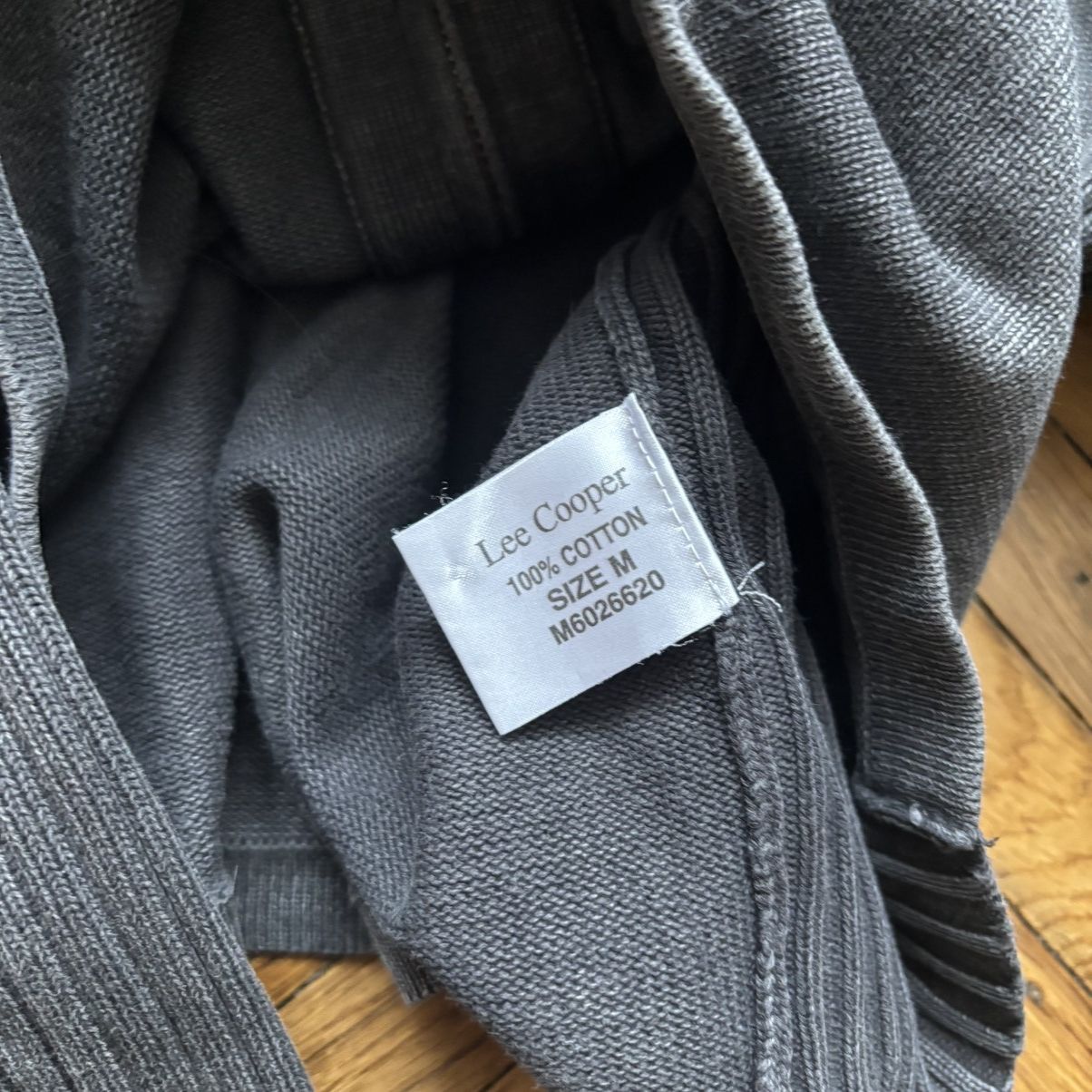 If Six Was Nine Vintage Archive Punk Lee Cooper Zip-up Knit Sweater Y2K Size US M / EU 48-50 / 2 - 5 Thumbnail