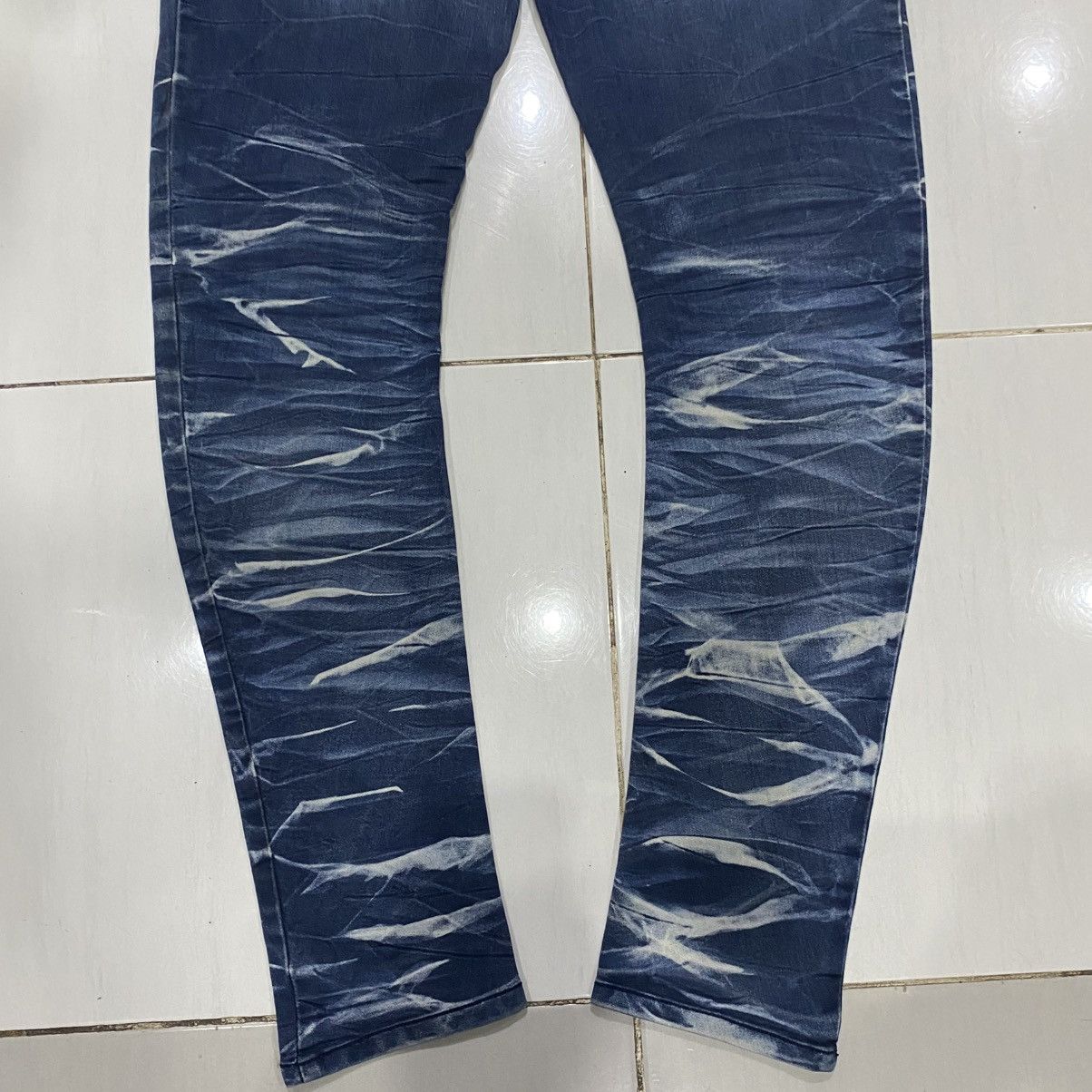 Japanese Brand × semanticdesign 🇯🇵 Semantic Design Jeans Whiskered tiger stripe wax design Size US 30 / EU 46 - 8 Thumbnail