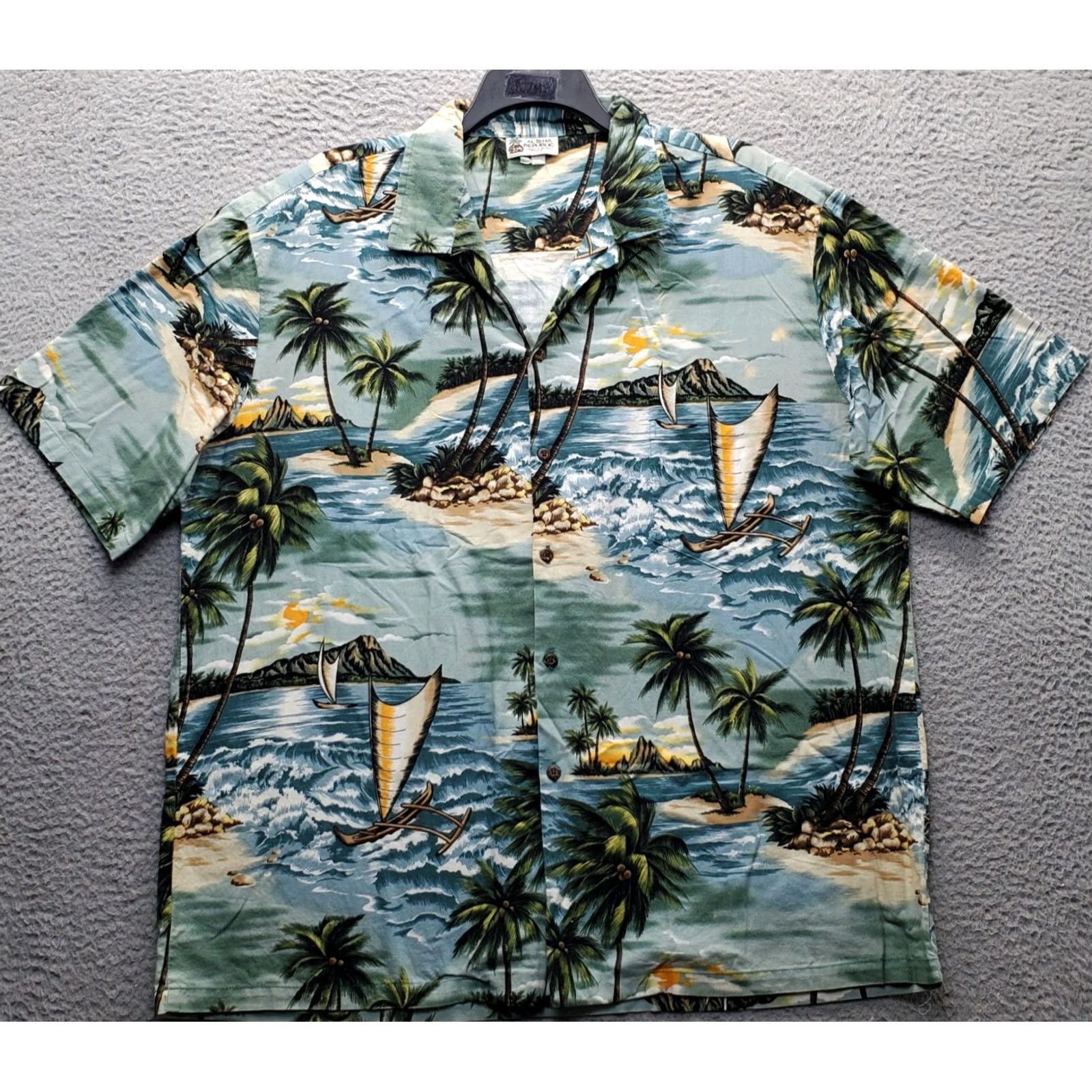 ALOHAS Aloha Republic Mens Button-Up Shirt: 2X Big & Tall, Multicolor Floral, Short Sleeve, Hawaiian Leisure Size US XXL / EU 58 / 5 - 2 Thumbnail