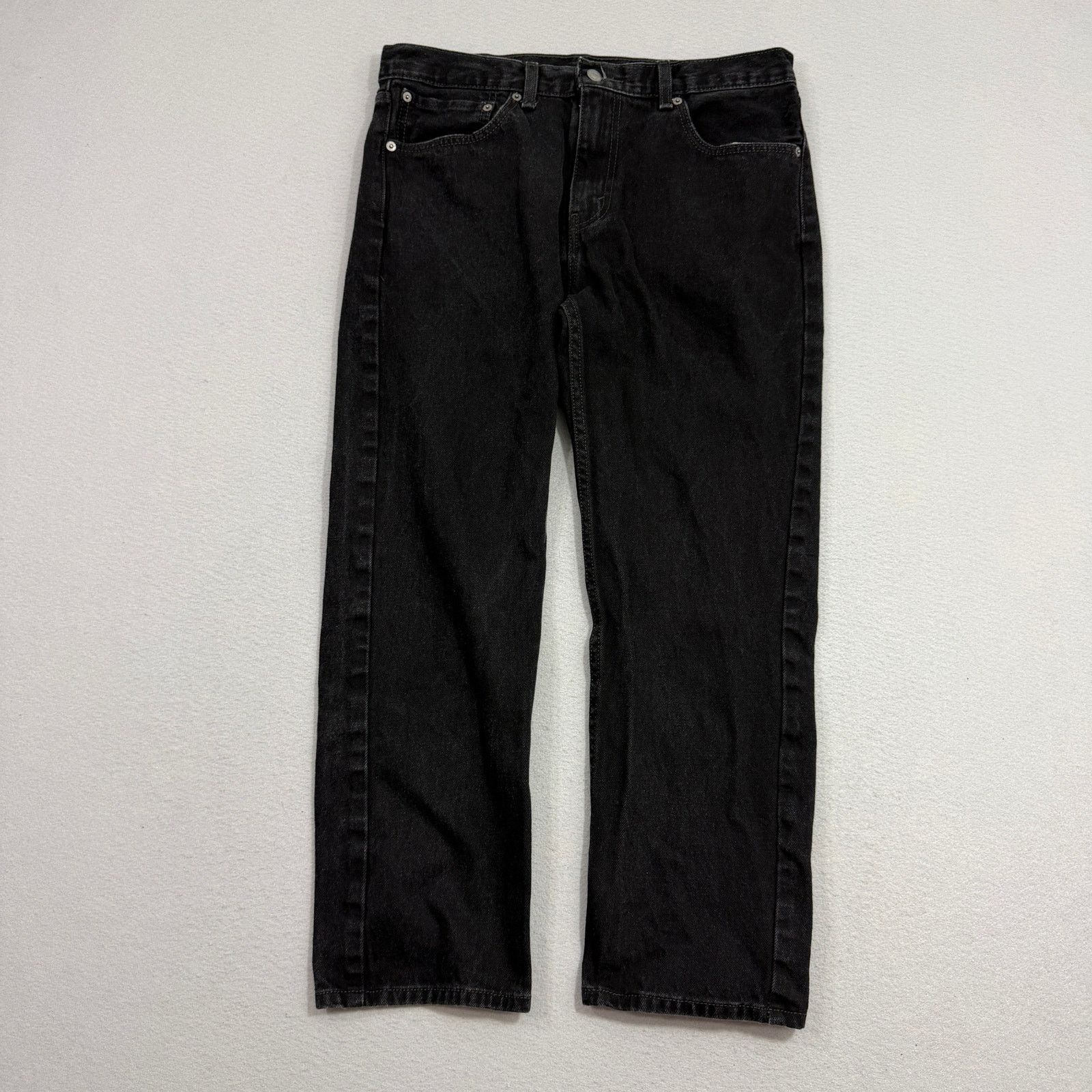 Levi's Levis 505 Regular Fit Jeans Men's 34x29 Black Zip Straight Size US 34 / EU 50 - 1 Thumbnail