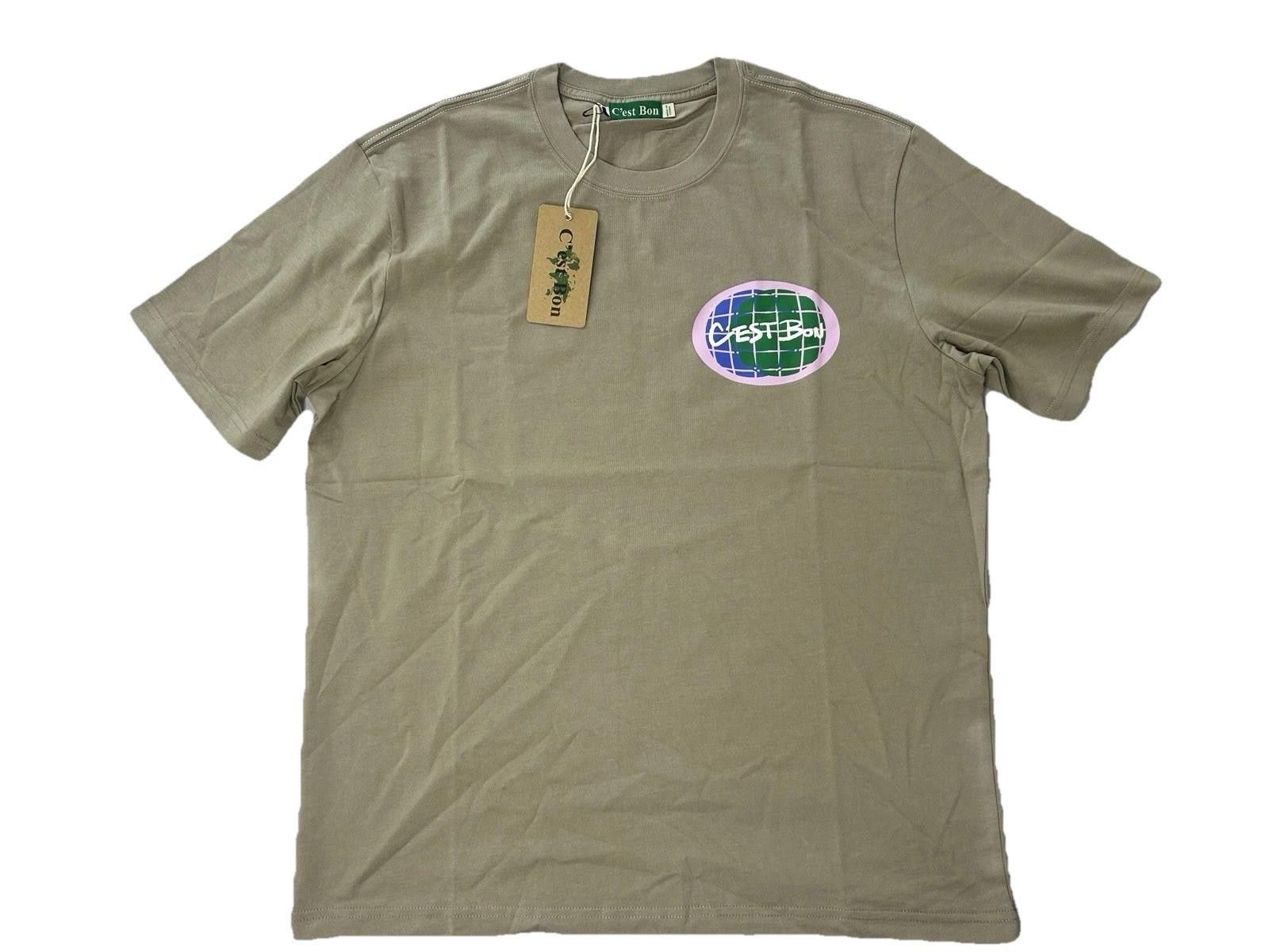 Cest’ Bon Globe T Shirt Mens Size Small Contemporary Art NWT