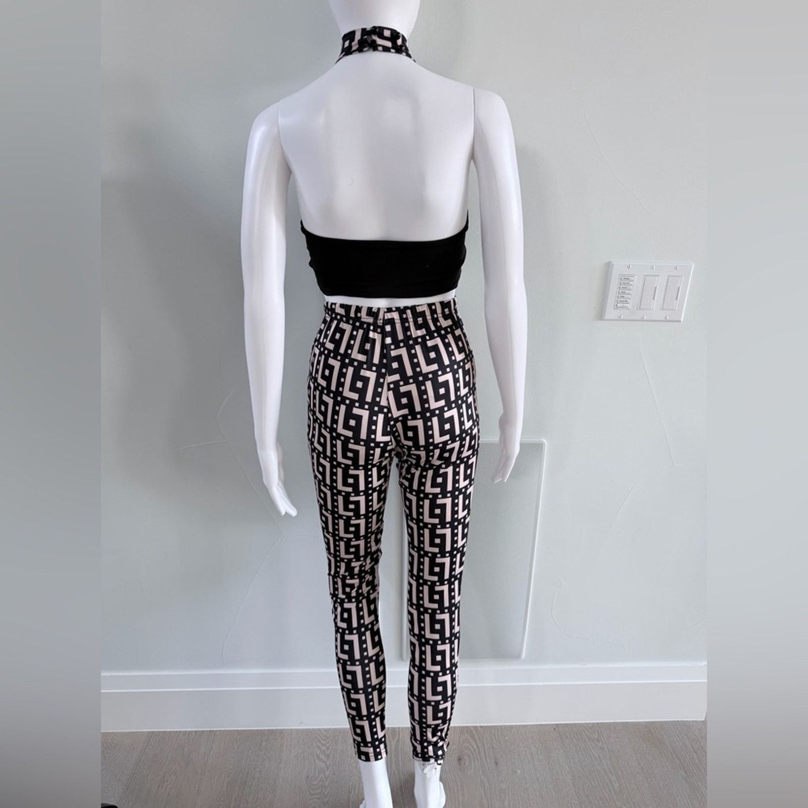 Other New Y2K Stylish Black and White Patterned Matching set S Size 25" / US 0 / IT 36 - 8 Thumbnail