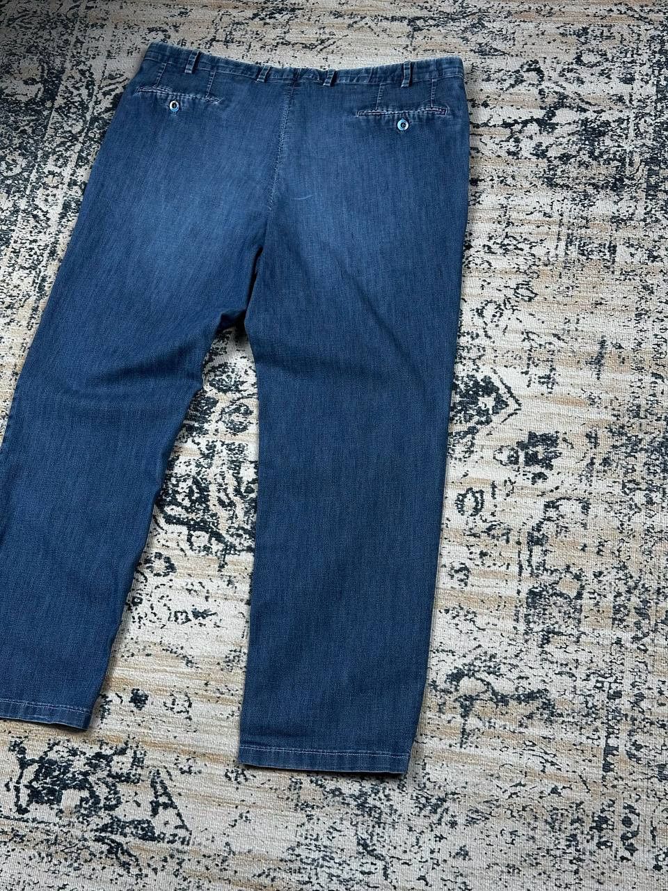 Brioni Brioni Luxury Blue Wide Cotton Casual Denim Pants Size US 38 / EU 54 - 14 Thumbnail