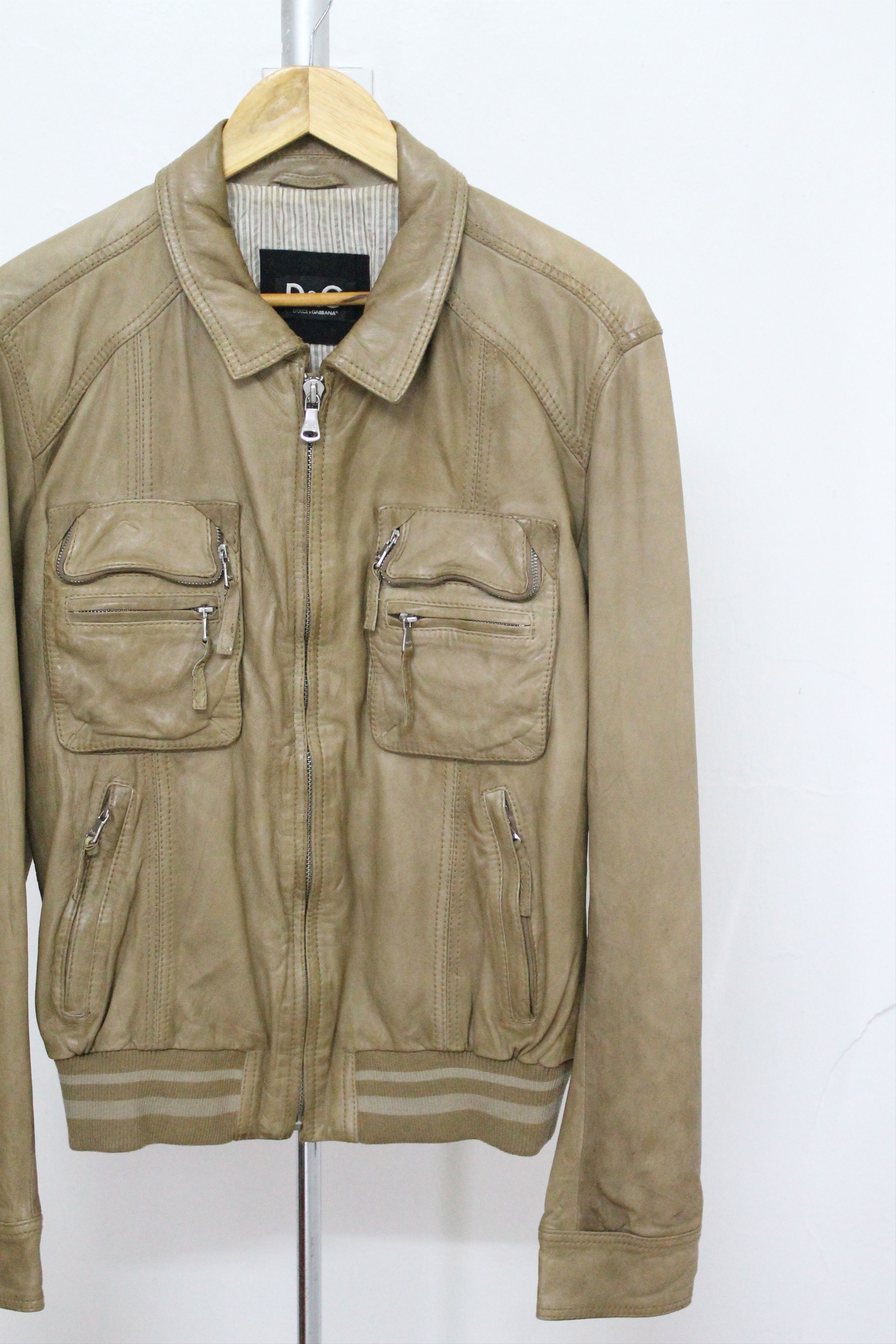 Dolce & Gabbana Vintage DOLCE & GABBANA Leather Jacket. Size US M / EU 48-50 / 2 - 3 Thumbnail