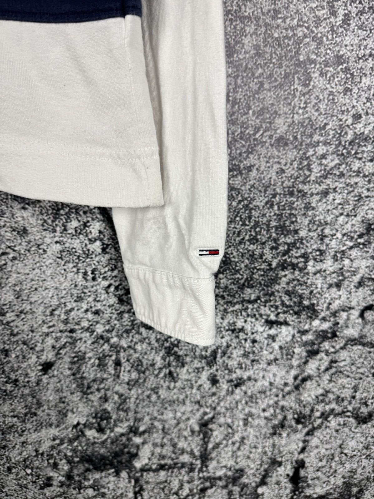 Tommy Jeans Tommy Jeans Long Sleeve Polo Shirt Rugby Style Big Logo Sz S Size S / US 4 / IT 40 - 5 Thumbnail
