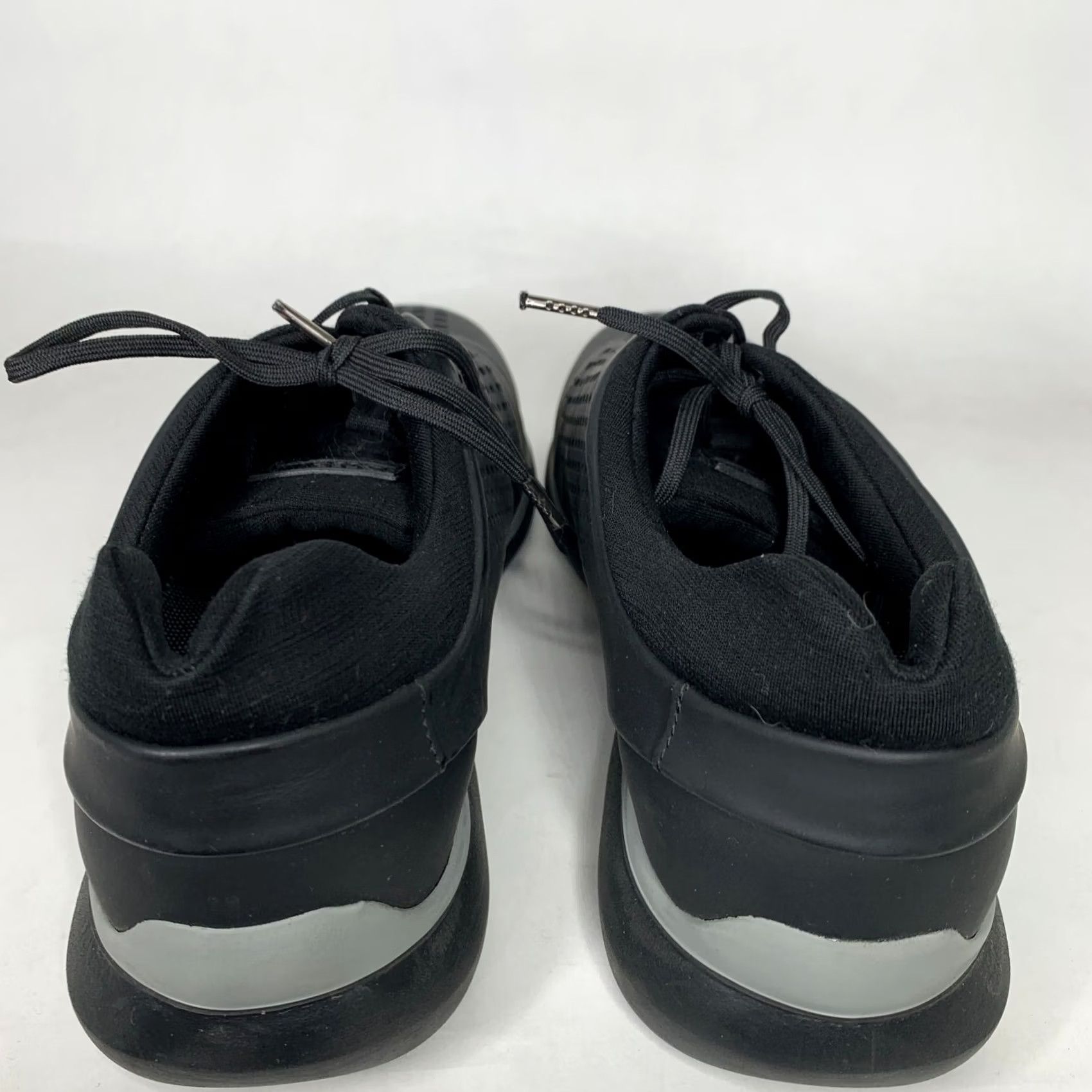 Ermenegildo Zegna Zegna Sneakers Men 7 Black Low Top Perforated Rubber Sole Casual Athletic Leather Upper Rubber Outsole Mens Shoes Size US M / EU 48-50 / 2 - 4 Thumbnail