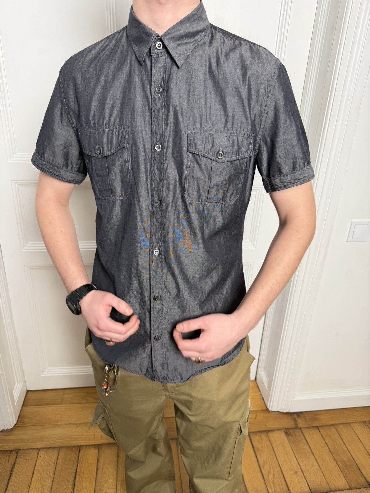 Gucci Gucci Logo short sleeve shirt S-M Size US M / EU 48-50 / 2 - 20 Thumbnail