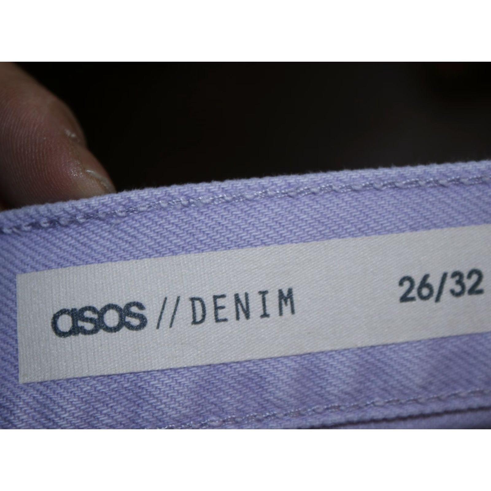 Asos ASOS Women's Purple Ripped Distressed Denim Jeans, Size 26X32 - Button Fly - 26x32 - Purple - Jeans - Women Size 26" / US 2 / IT 38 - 7 Thumbnail