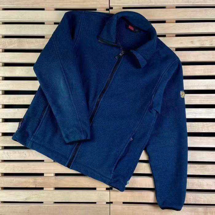 Fjallraven Mens Sweater Fjallraven Full Zip Polartec Size S Blue Size US S / EU 44-46 / 1 - 1 Thumbnail