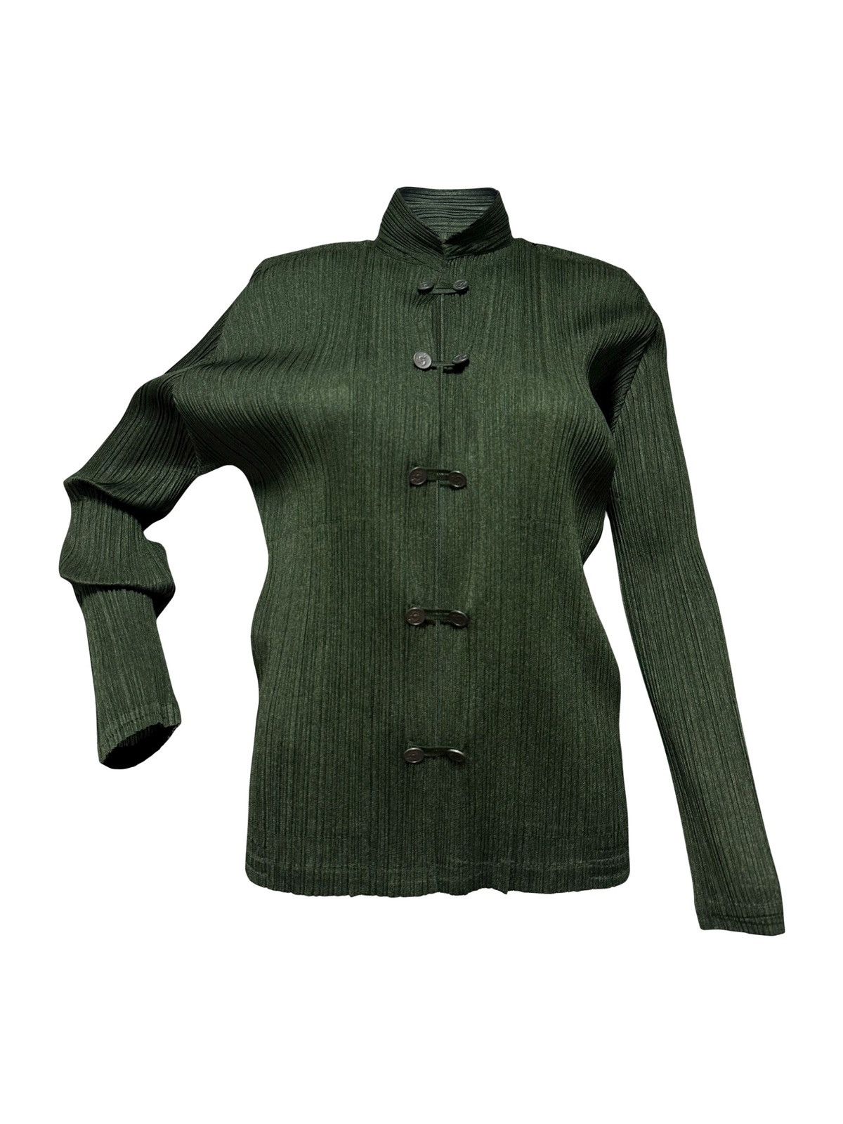 Pleats Please Issey Miyake PLEATS PLEASE ISSEY MIYAKE Chinese Dragon Button-Up Cardigan Size M / US 6-8 / IT 42-44 - 1 Thumbnail