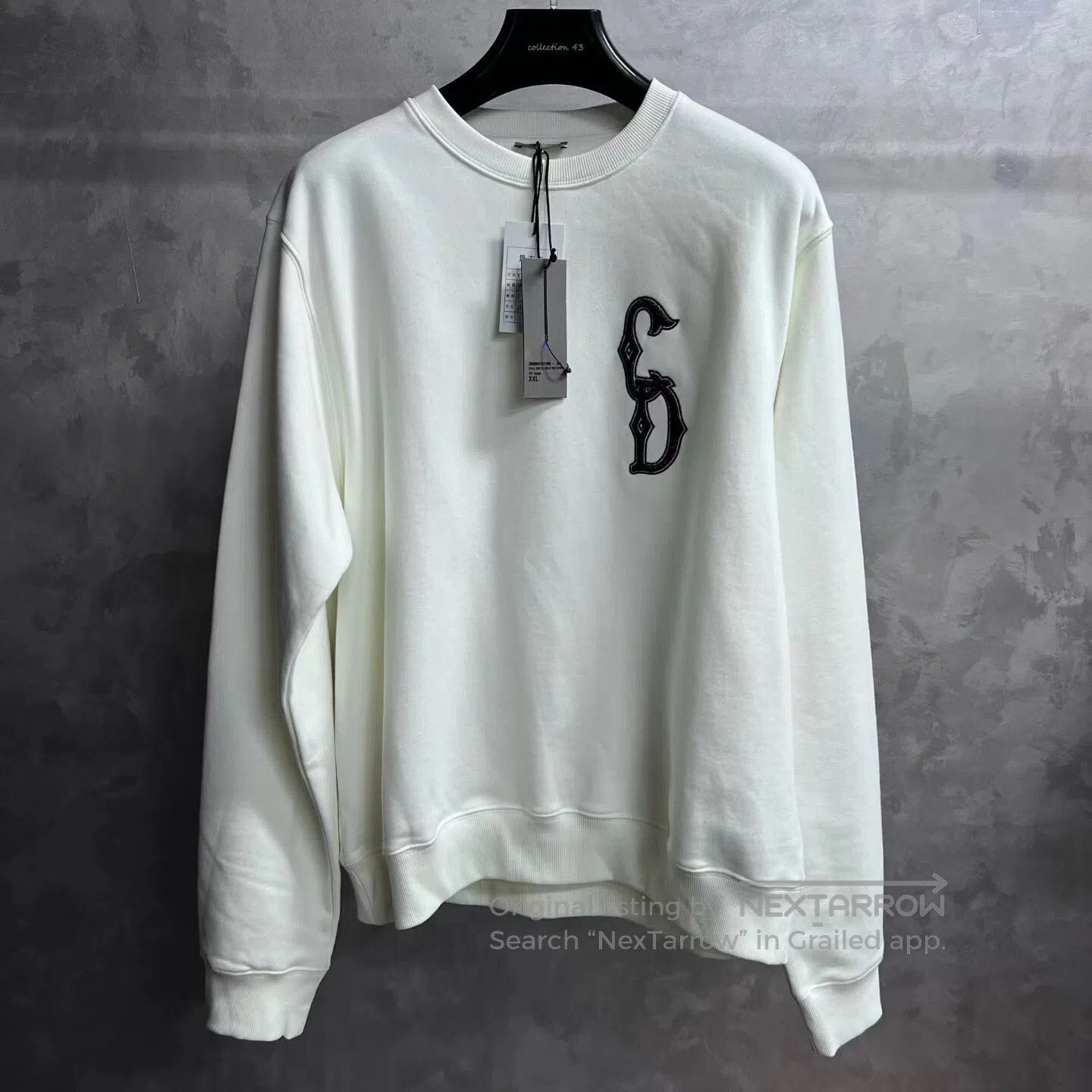 Dior Dior Solid-color logo embroidered round-neck hoodie| Size US XXL / EU 58 / 5 - 1 Thumbnail