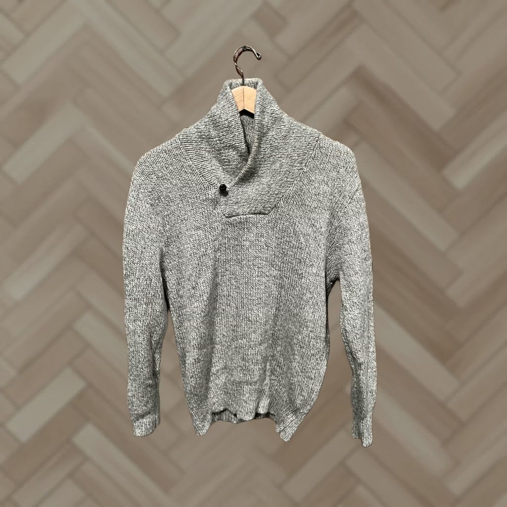 Vintage VINTAGE LL Bean Knit Pullover Cowl Neck Gray Wool Long Sleeve Medium Mens Size US M / EU 48-50 / 2 - 1 Thumbnail