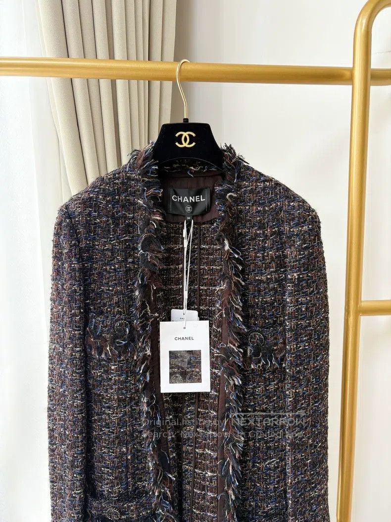 Chanel Chanel 19K snow series mixed colour tweed tassel long coat Size XS / US 0-2 / IT 36-38 - 4 Thumbnail
