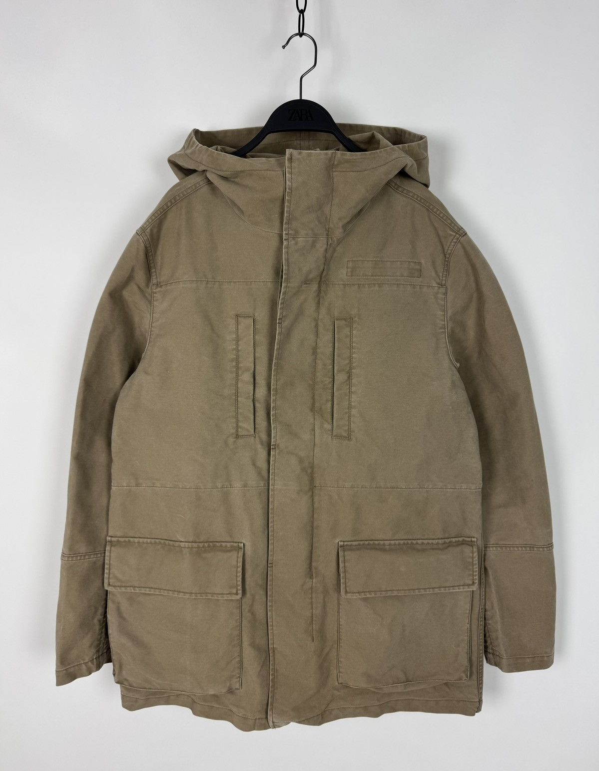 Allsaints AllSaints Bedard Washed Cotton Midi Jacket Size US M / EU 48-50 / 2 - 3 Thumbnail