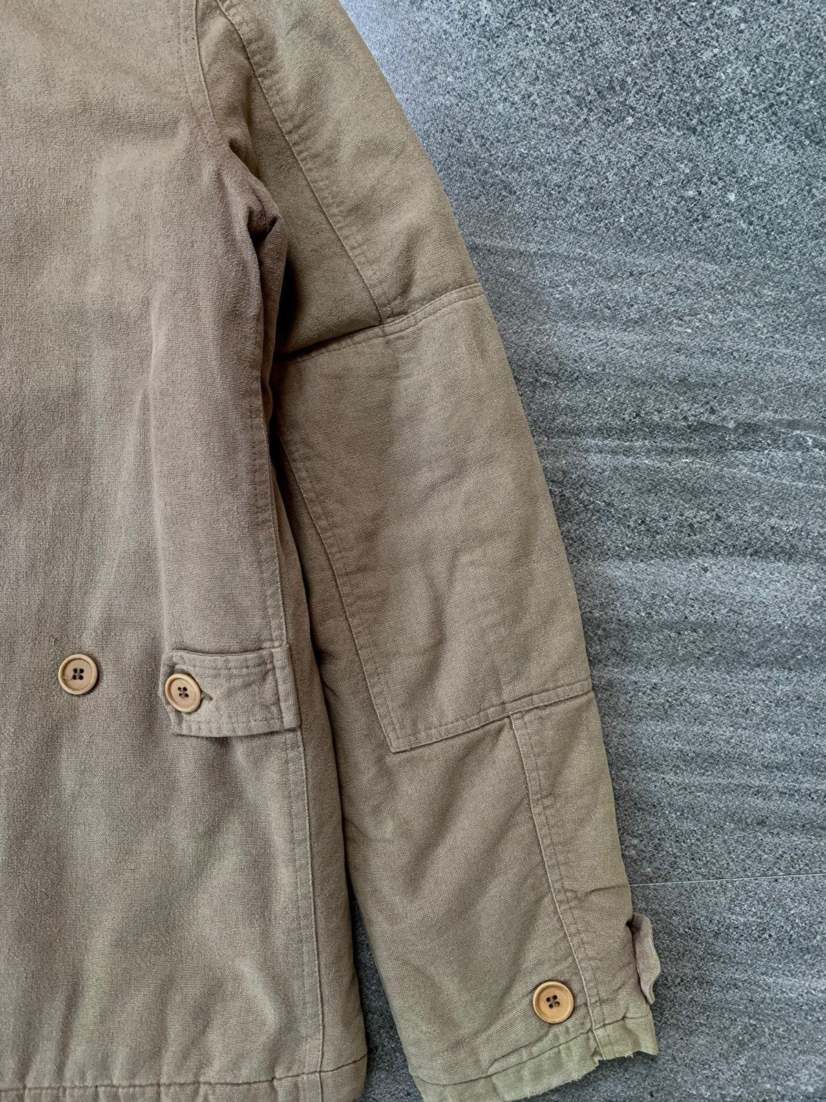 Helmut Lang FREE TAX! Vintage Cotton Military Heavy Coat Jacket Size US S / EU 44-46 / 1 - 8 Thumbnail