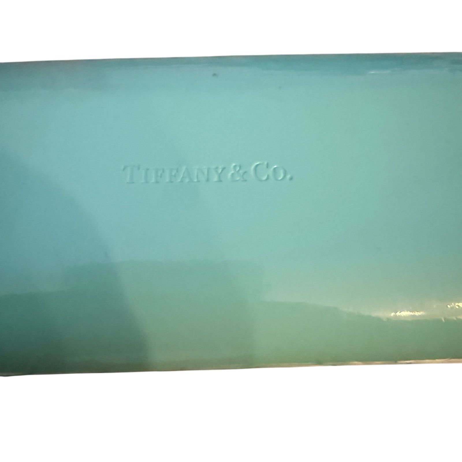 Tiffany & Co. Tiffany & Co. Turquoise Blue Hard Clam Shell Case and Cloth Size ONE SIZE - 11 Thumbnail