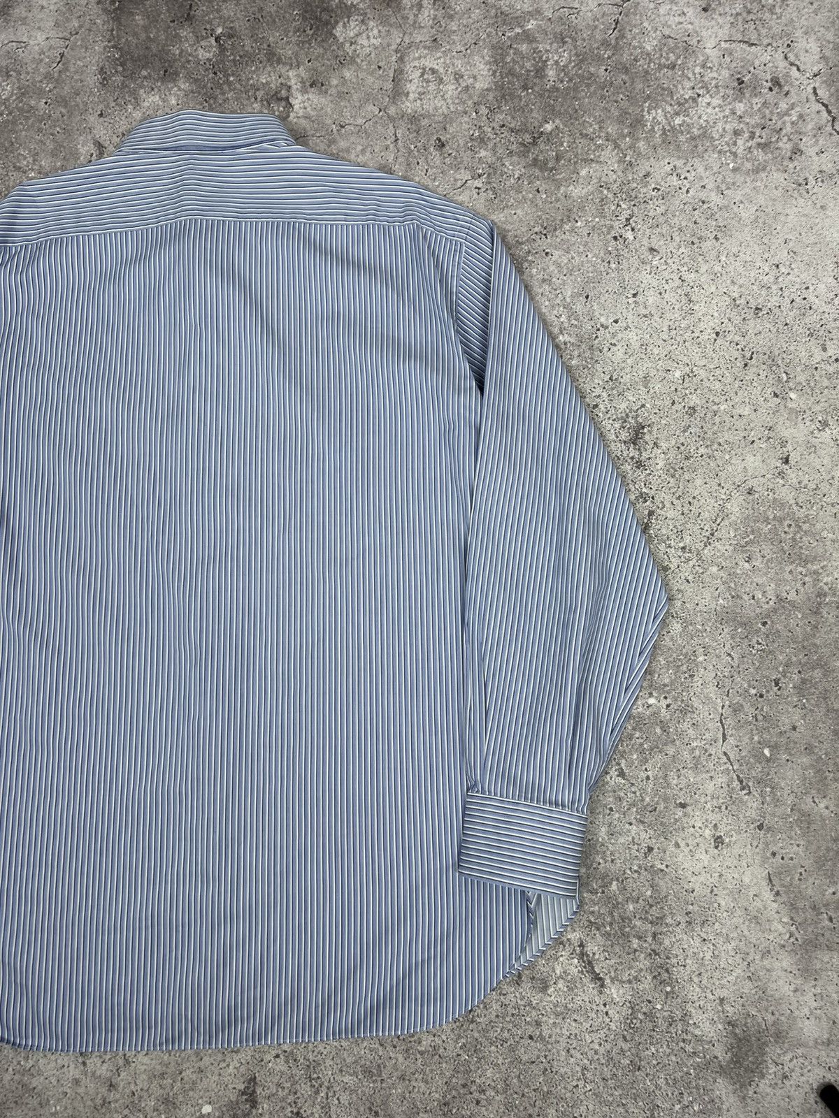 Brioni Brioni Striped Button Up Shirt Long Sleeeve Classic Size US XL / EU 56 / 4 - 14 Thumbnail