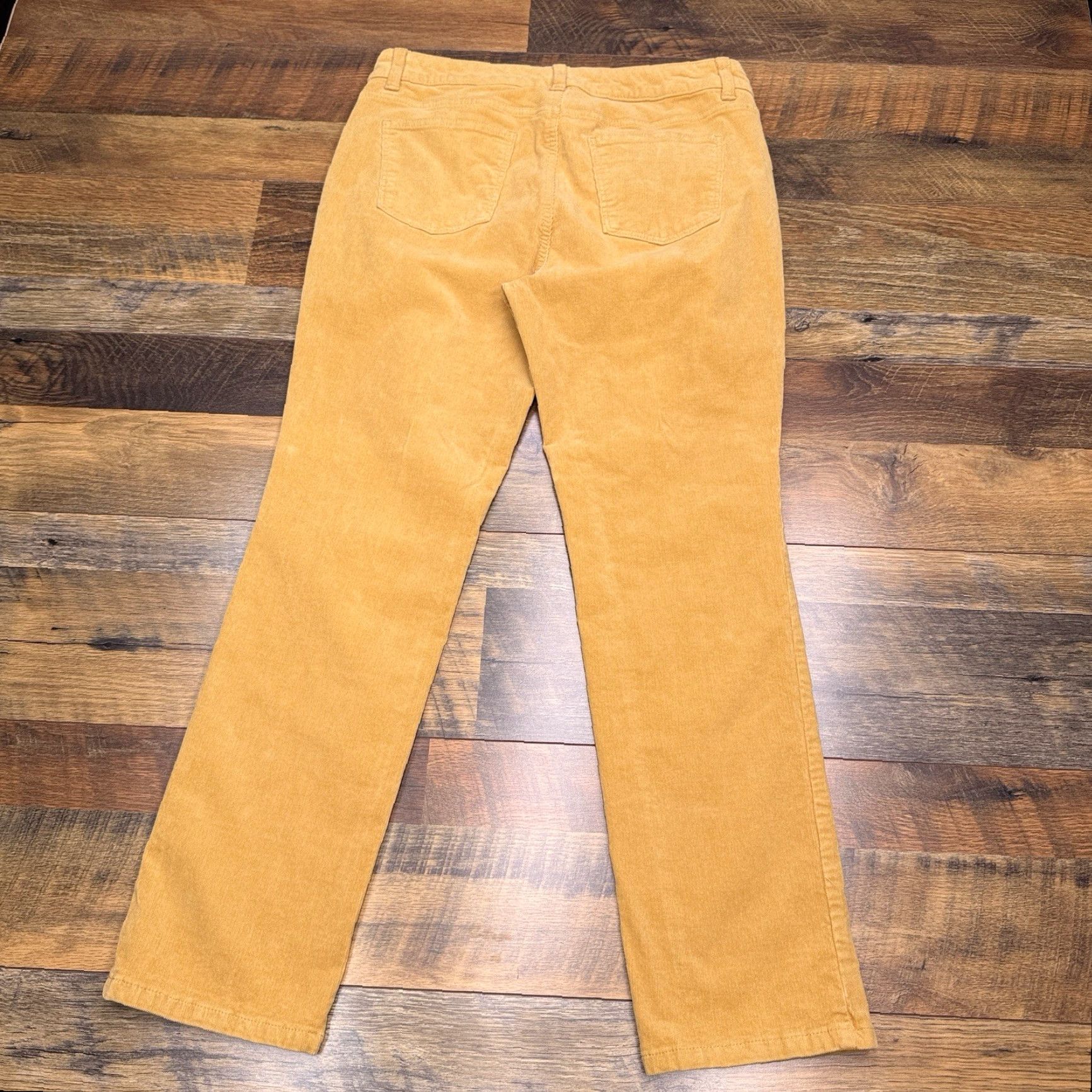 Talbots Talbots Jeans Corduroy 10P Petite Yellow High Waist Straight Women's Jeans Size 32" / US 10 / IT 46 - 3 Thumbnail
