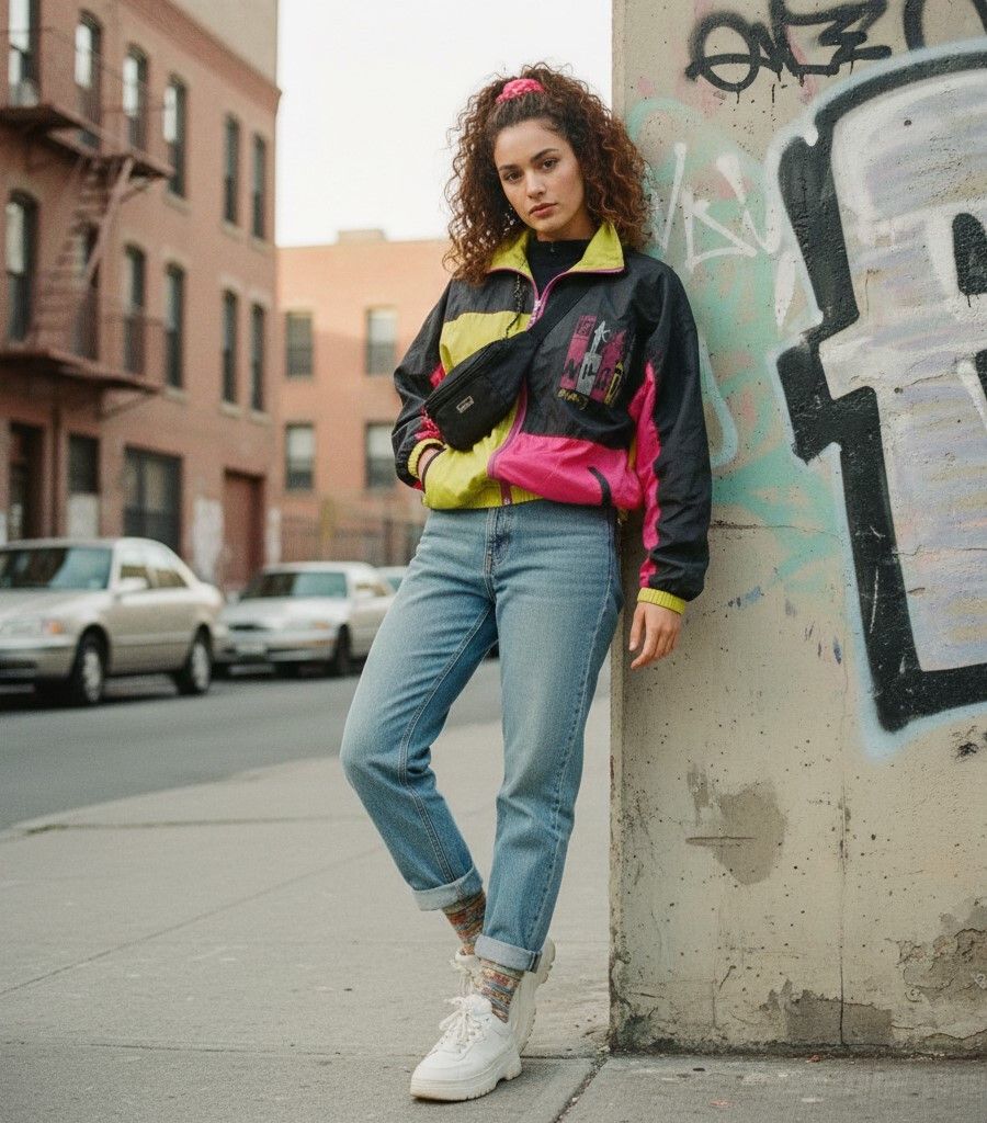 Vintage Vintage Women 12 42 Jacket Multicolour Oversize 9006 Size M / US 6-8 / IT 42-44 - 1 Thumbnail