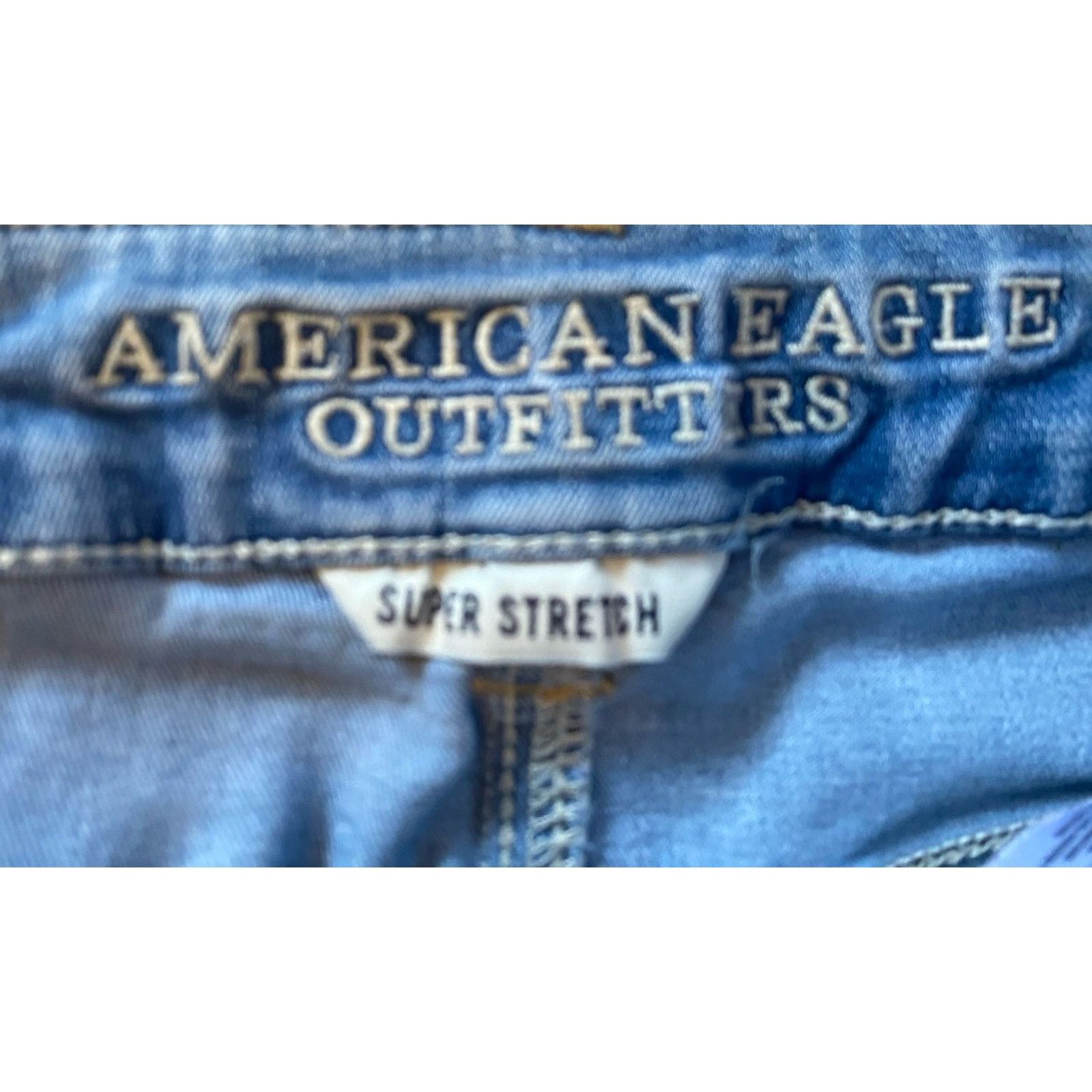 American Eagle Outfitters American Eagle Super Stretch Denim Jean Midi Shorts Womens 4 Size 27" / US 4 / IT 40 - 2 Thumbnail