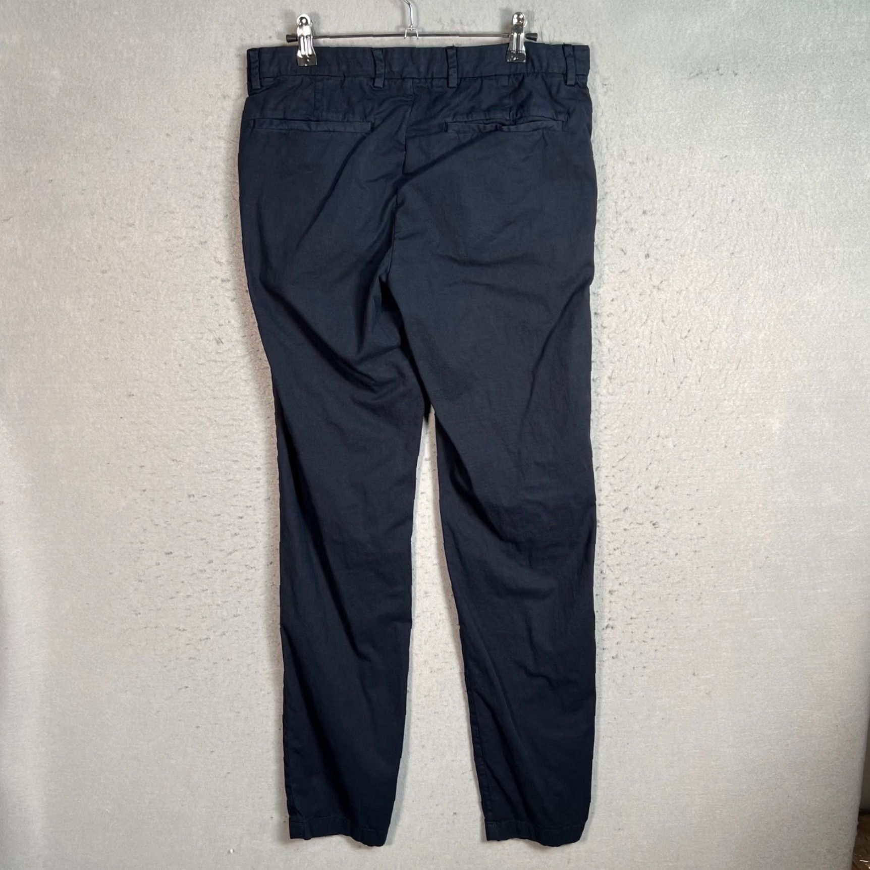 Theory Theory Womens Size 31 Slim Fit Navy Cotton Trousers Chino Pants Size 24" / US 00 / IT 34 - 2 Thumbnail