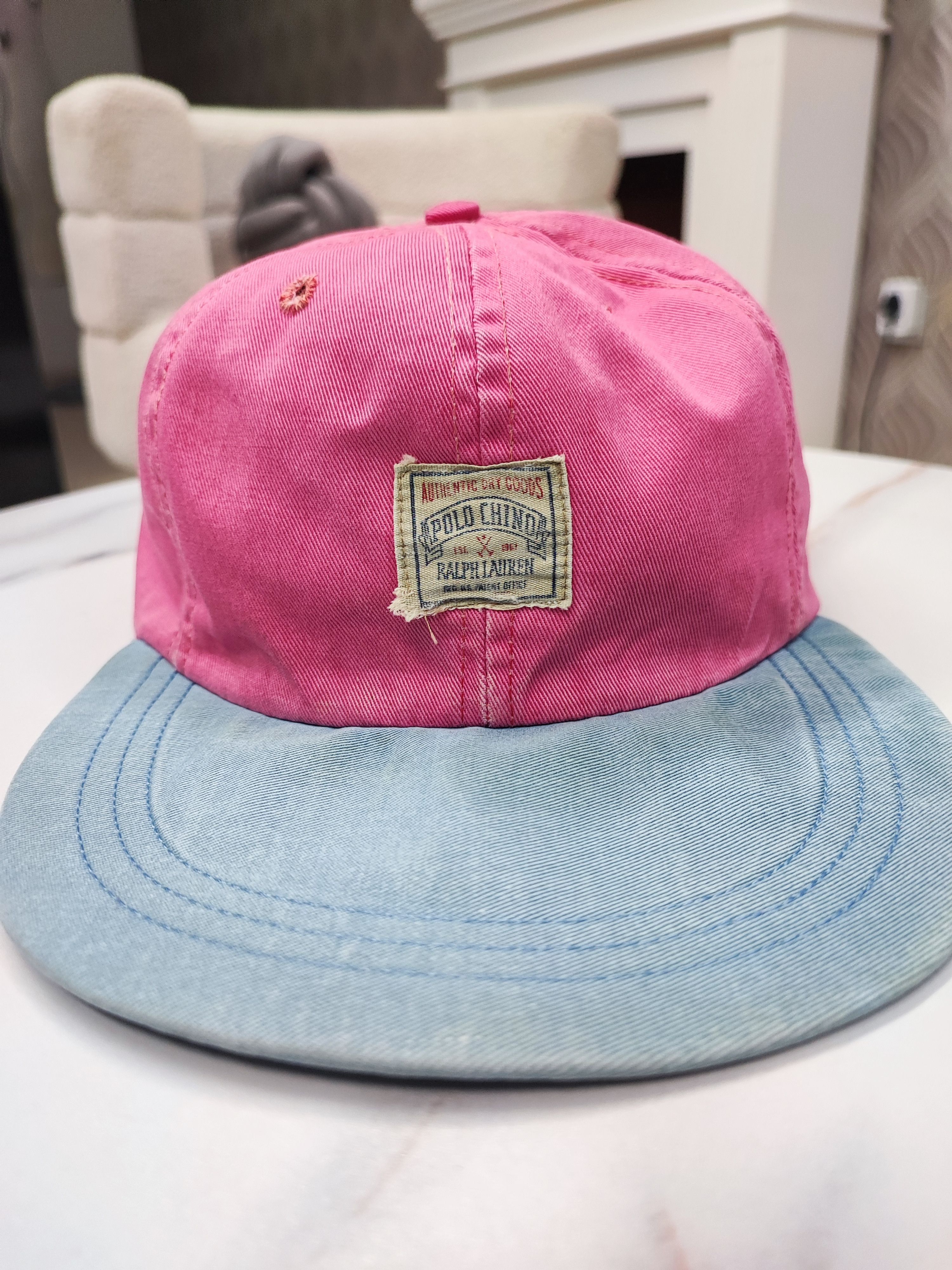 Polo Ralph Lauren Vintage 90's Hat Polo Ralph Lauren Polo Chino Long Bill Size ONE SIZE - 2 Thumbnail