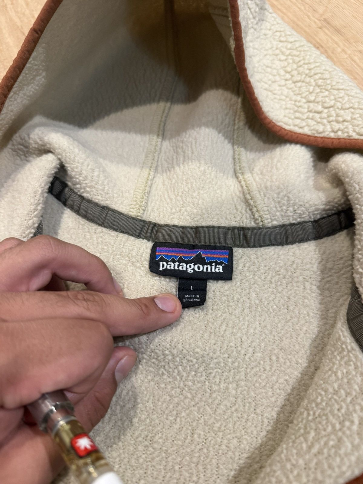 Patagonia Patagonia Navy Quarter Zip Deep Pile Fleece Size L / US 10 / IT 46 - 4 Thumbnail