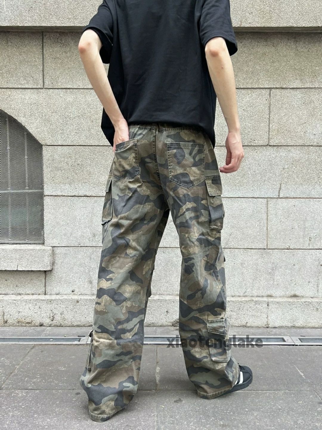 Designer × Japanese Brand × Vintage utility military loose outdoor work carpenter cargo pants Size US 32 / EU 48 - 4 Thumbnail