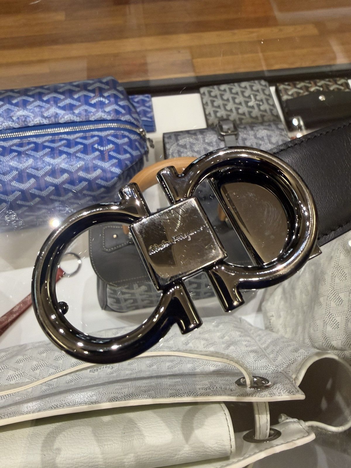Salvatore Ferragamo Salvatore Ferragamo Belt - Silver Black Size 36 - 1 Thumbnail