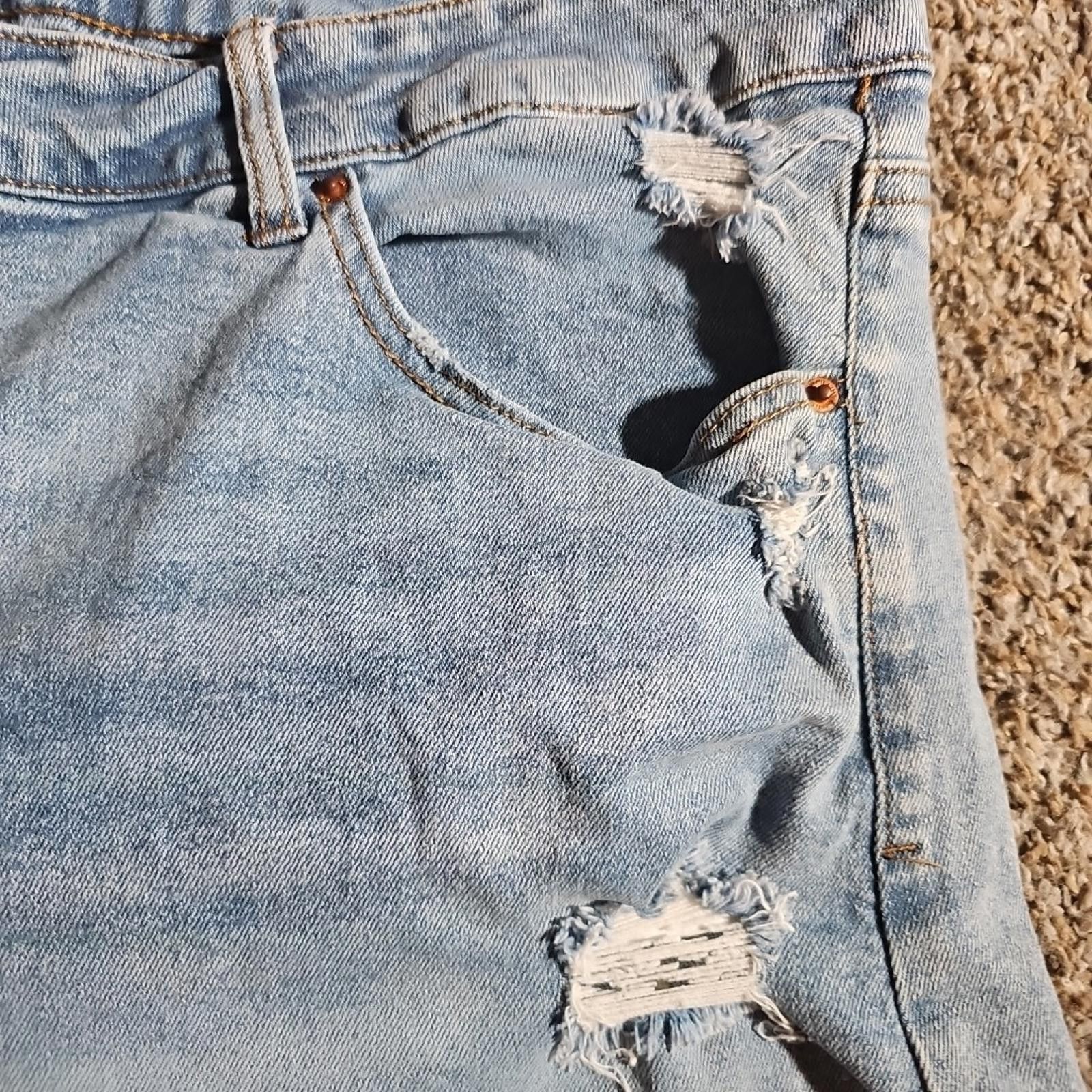 Other Vanilla Star 20W Distressed Blue Jeans Shorts Size 42" / US 20 - 2 Thumbnail