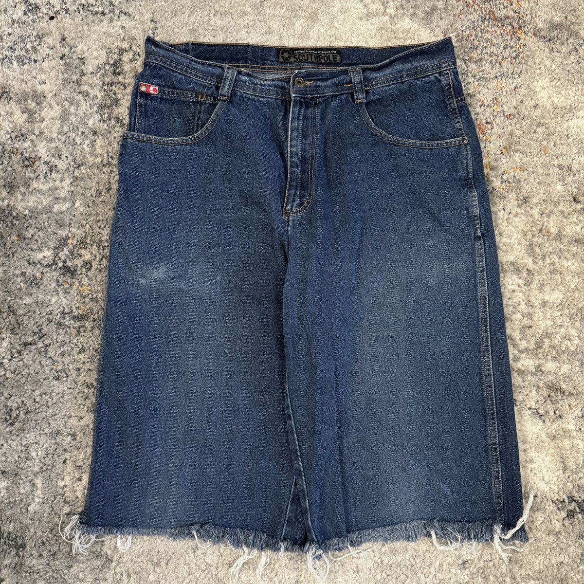 JNCO × Southpole × Vintage Vintage Y2K southpole baggy distressedJNCO style shorts Size US 36 / EU 52 - 2 Thumbnail