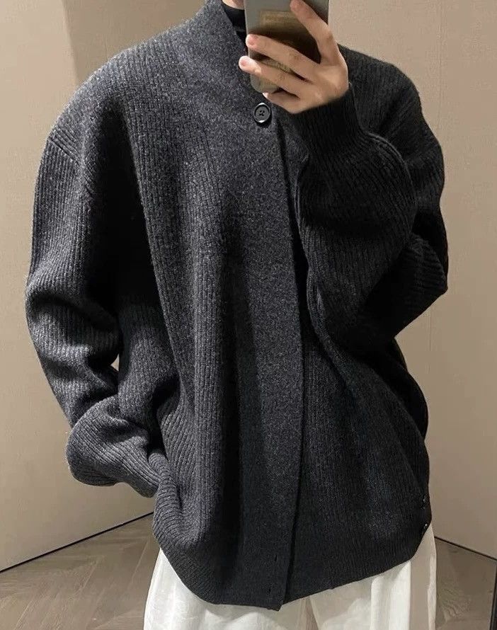 Japanese Brand Cleanfit retro fashion wrap knit cardigan knitwear Size US XL / EU 56 / 4 - 7 Thumbnail