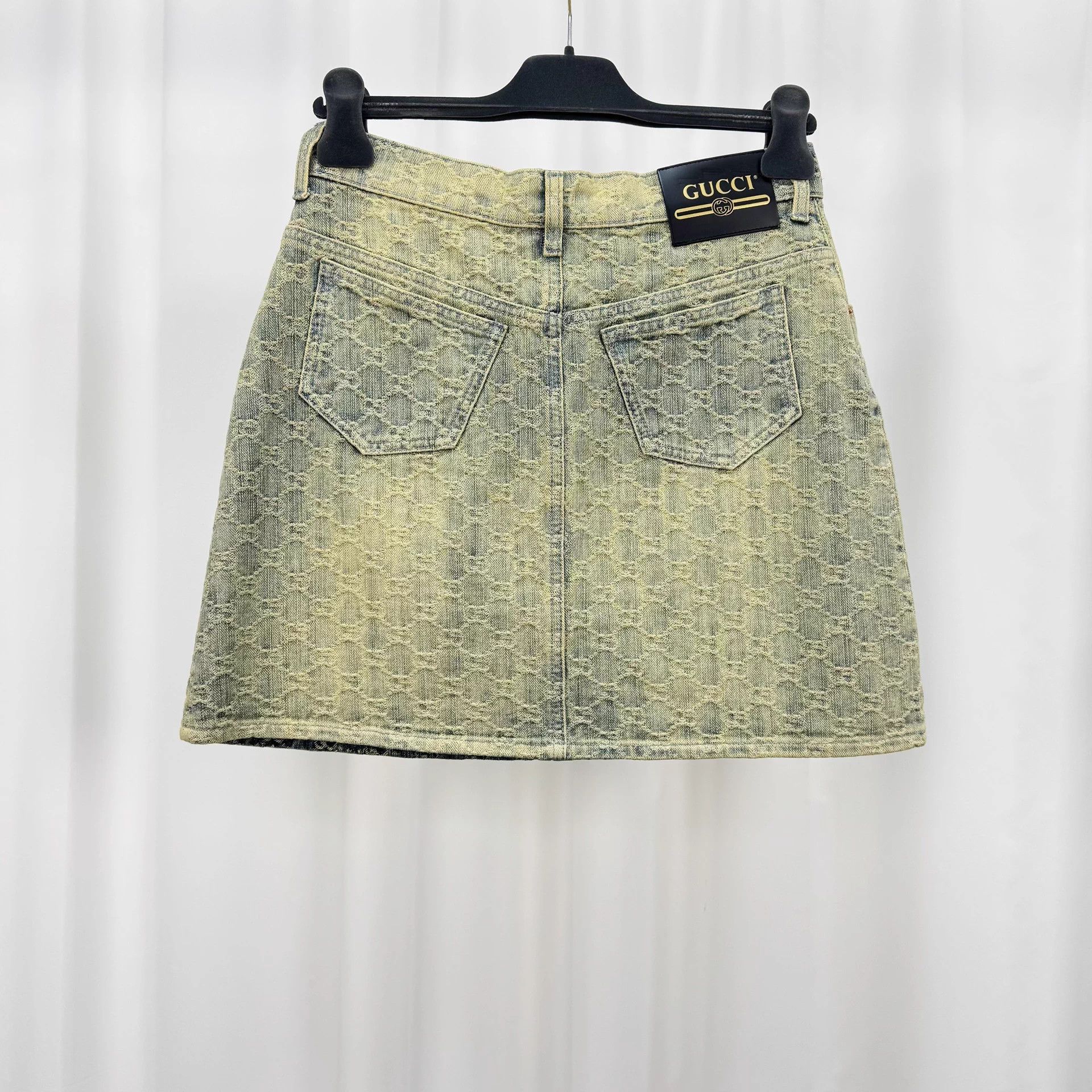 Gucci Gucci GG Monogram Washed Denim Skirt Women's Size 40 New Size 27" / US 4 / IT 40 - 2 Thumbnail