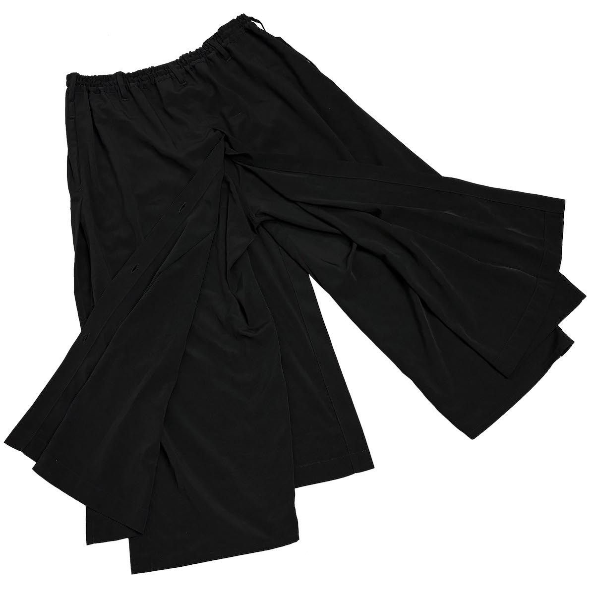 Yohji Yamamoto Yohji Yamamoto Femme - Ta/TUXEDO Wrap Layered Skirt Pants Size US 30 / EU 46 - 7 Thumbnail