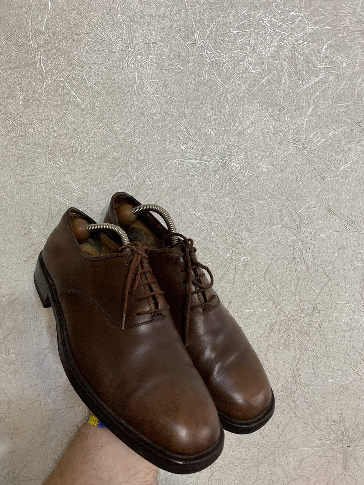 Salvatore Ferragamo × Vintage Salvatore Ferragamo Vintage Leather Brown Laces Ups Shoes Size US 9.5 / EU 42-43 - 7 Thumbnail