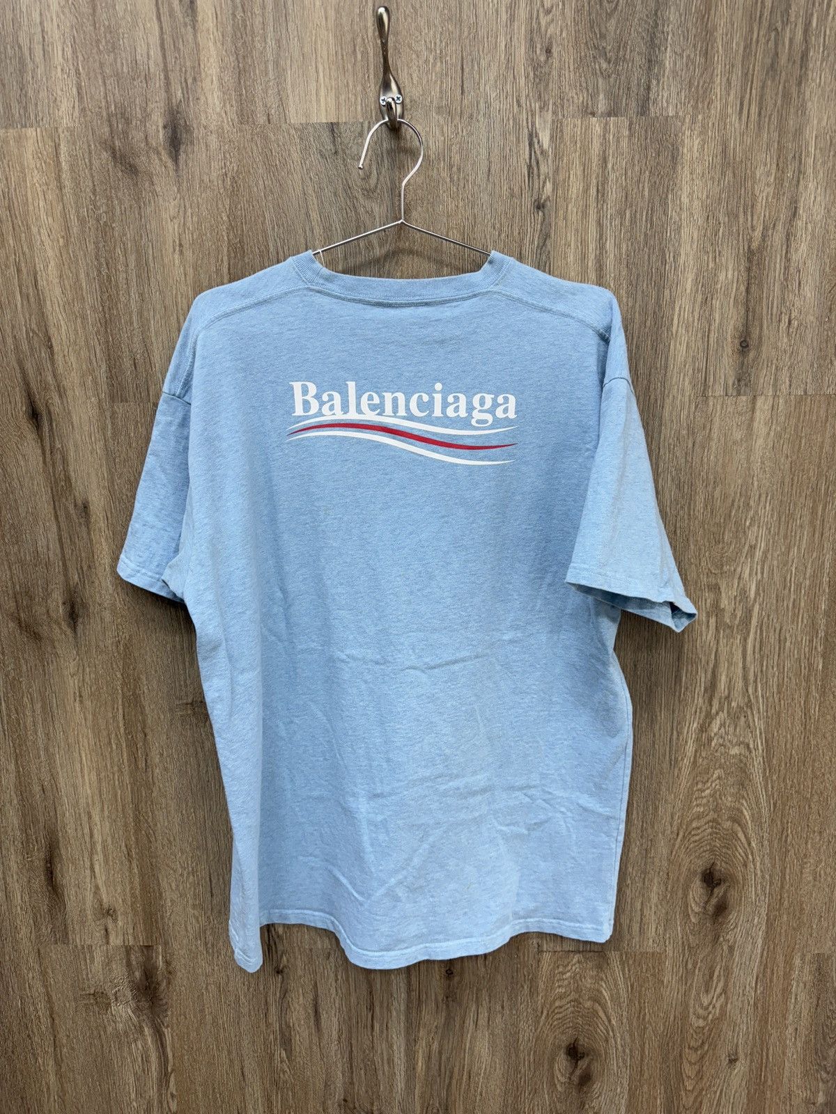 Balenciaga Balenciaga Blue Short Sleeve Size US S / EU 44-46 / 1 - 8 Thumbnail