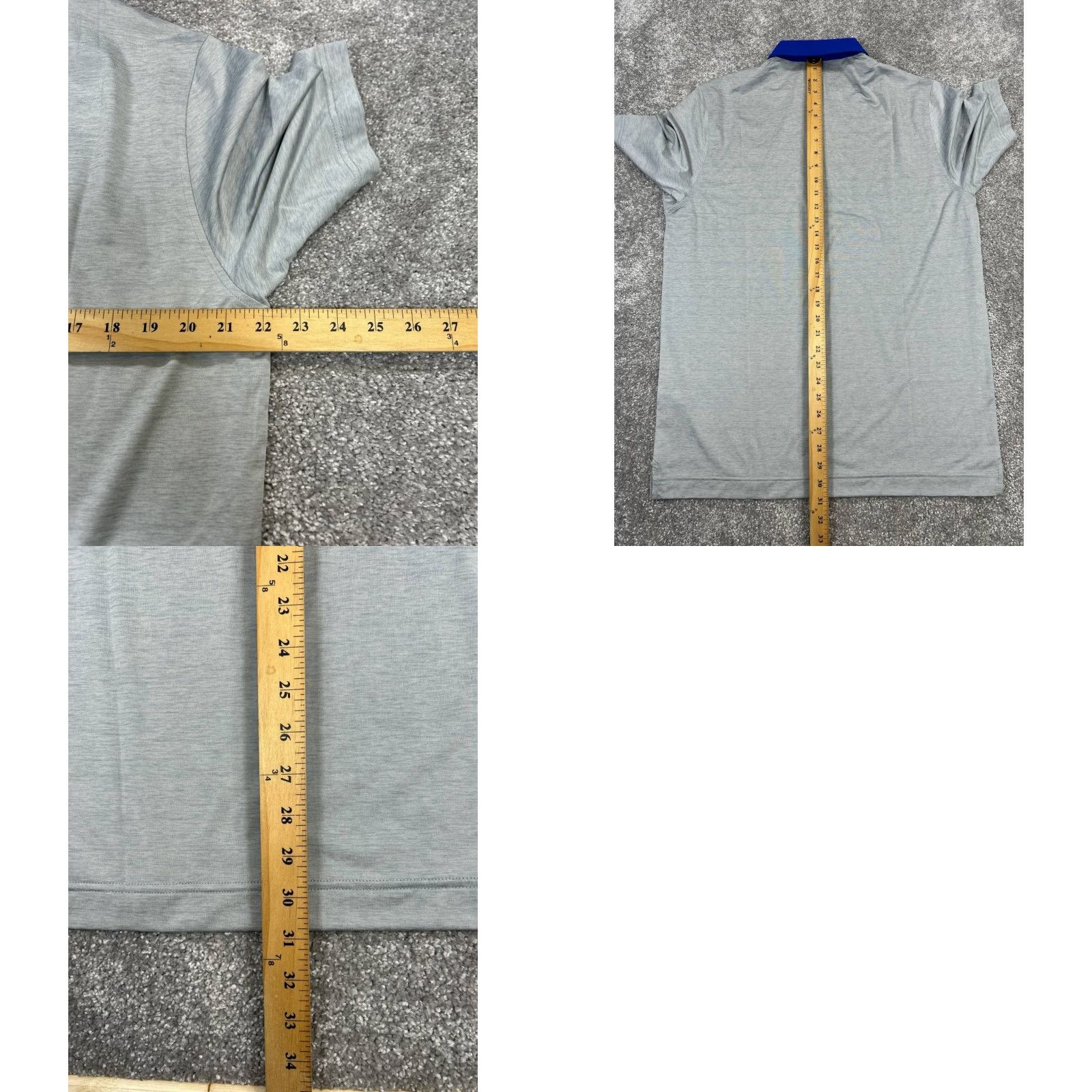 Vintage Blue Polo Shirt Mens Large Gray Golf New Size US L / EU 52-54 / 3 - 8 Thumbnail