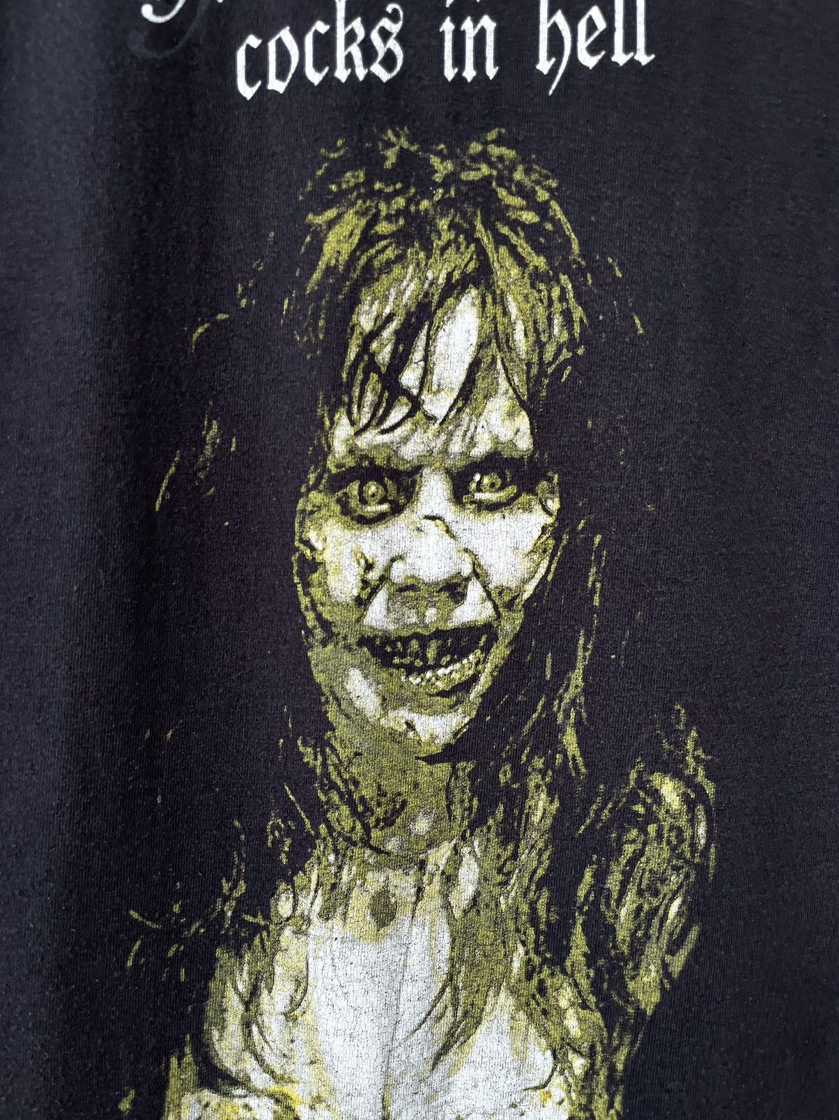 Vintage Vintage The Exorcist Your Mother Sucks Cocks In Hell T-Shirt Size US M / EU 48-50 / 2 - 5 Thumbnail