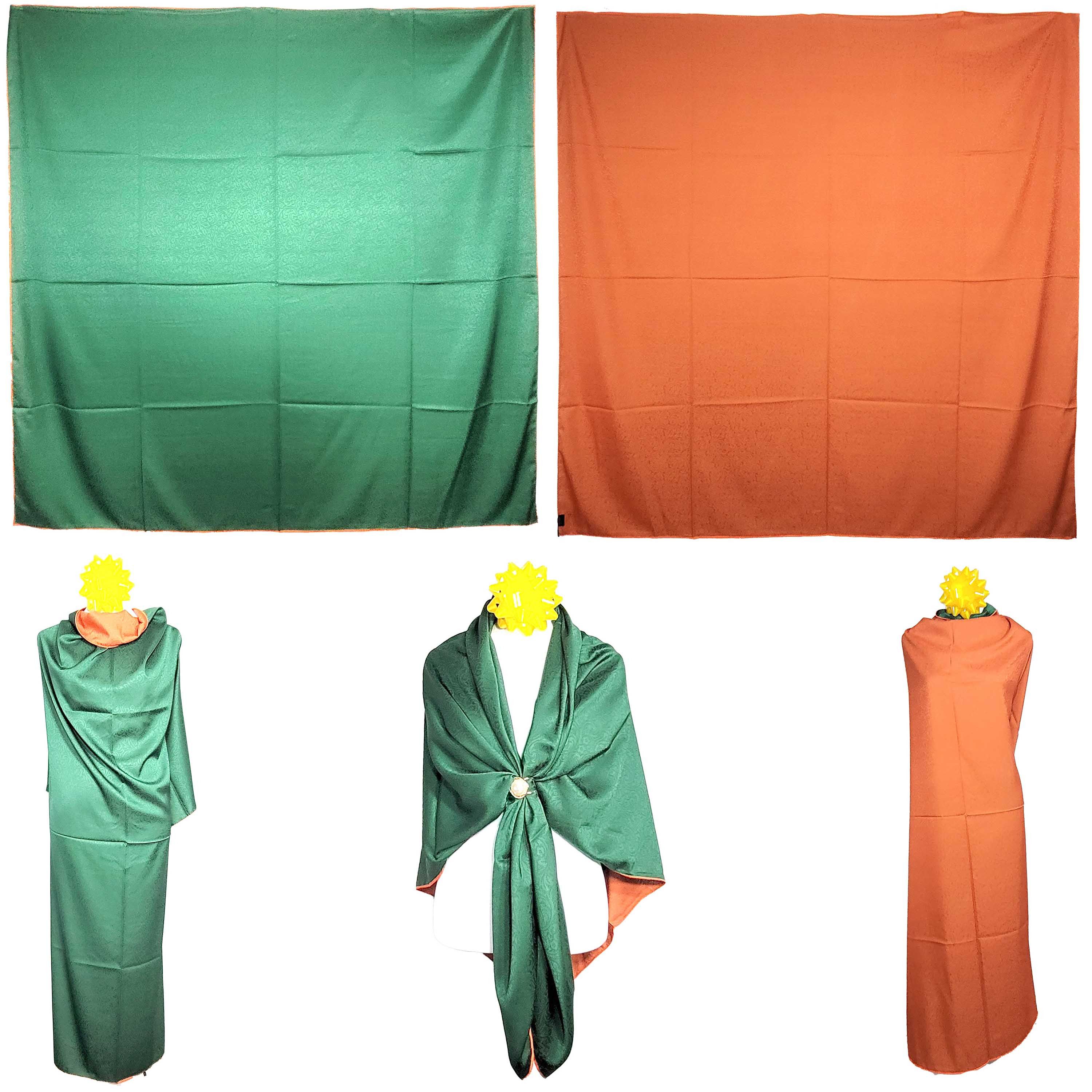 Other NWT Double Sided Silk Scarf 52"x52" Large Square Wrap 3205 Size ONE SIZE - 1 Thumbnail